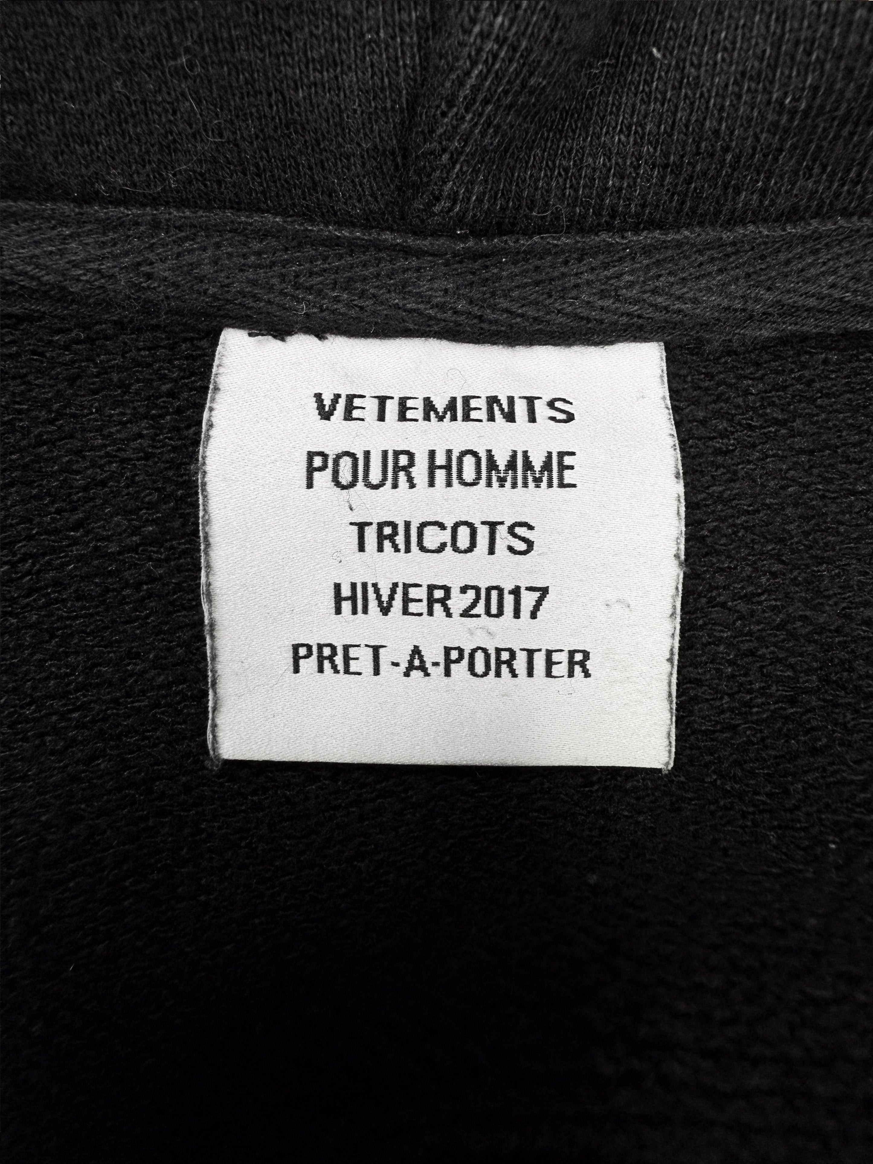 AW17 Vetements Homme ‘Total Fucking Darkness’ Pentagram Hoodie