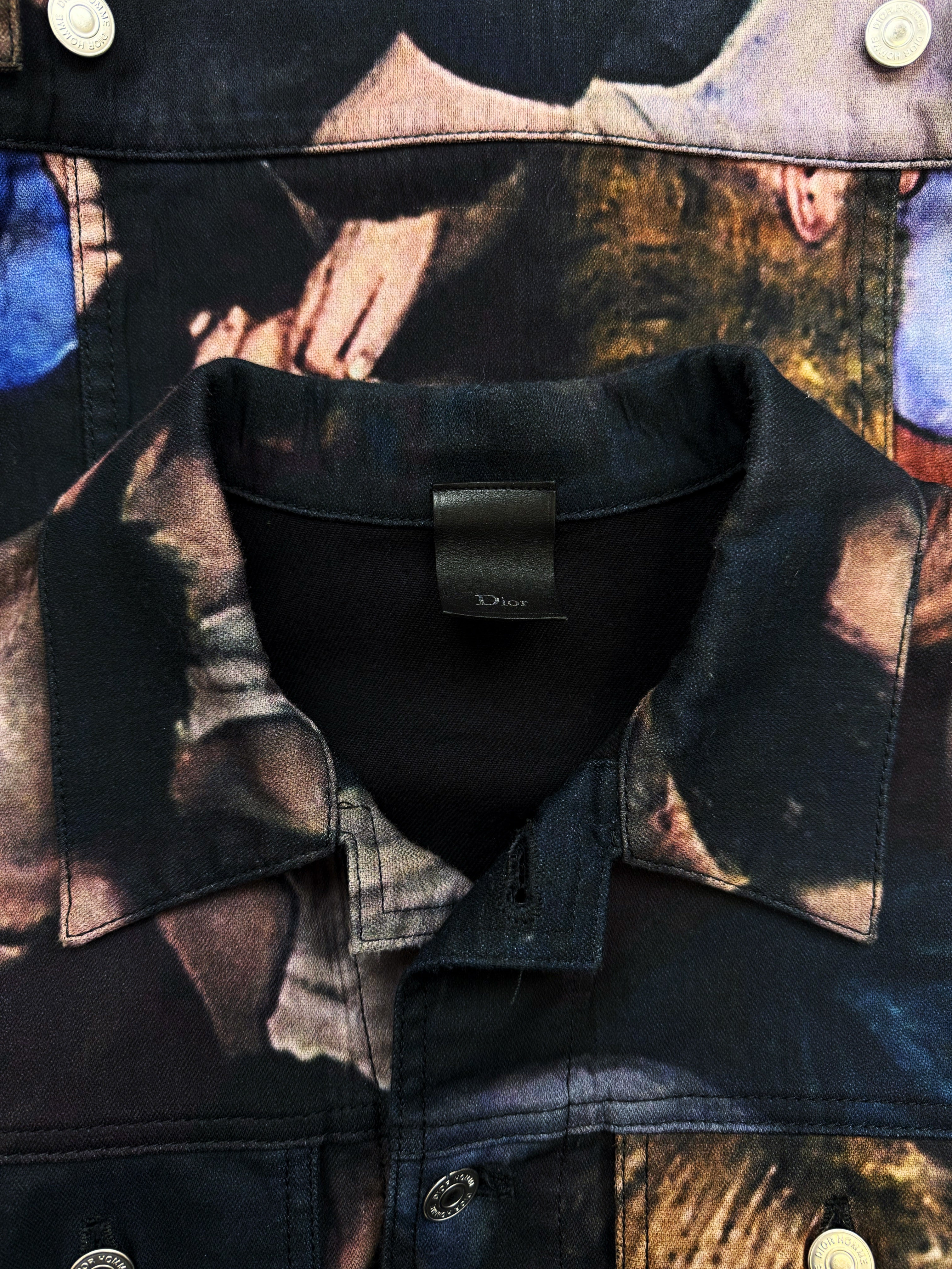 AW17 Dior Homme x Dan Witz ‘Moshpit’ Denim Trucker Jacket