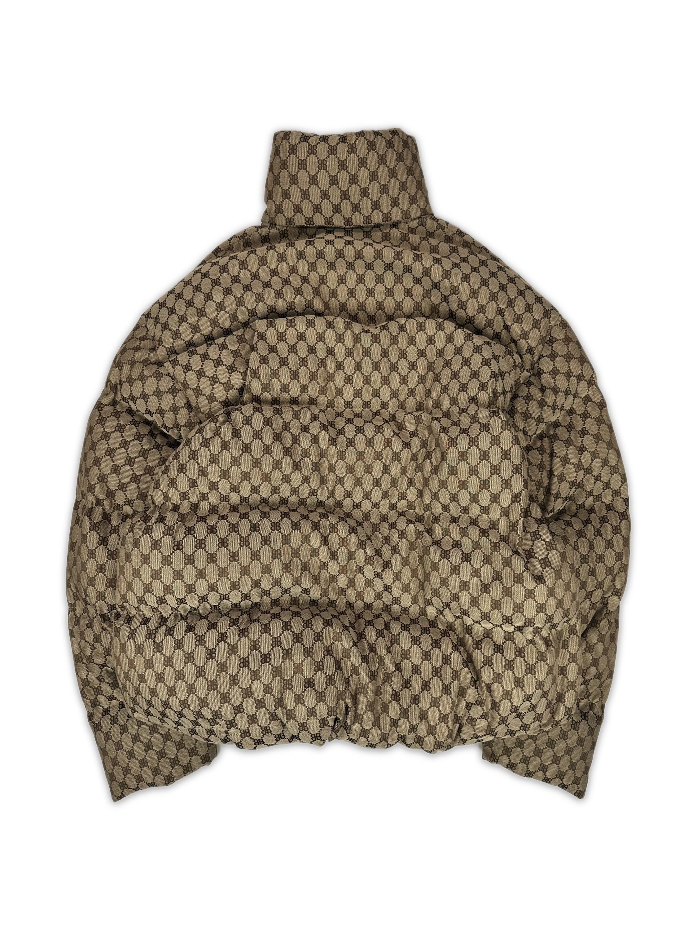 SS22 Balenciaga x Gucci ‘Hacker Project’ Monogram Puffer Jacket