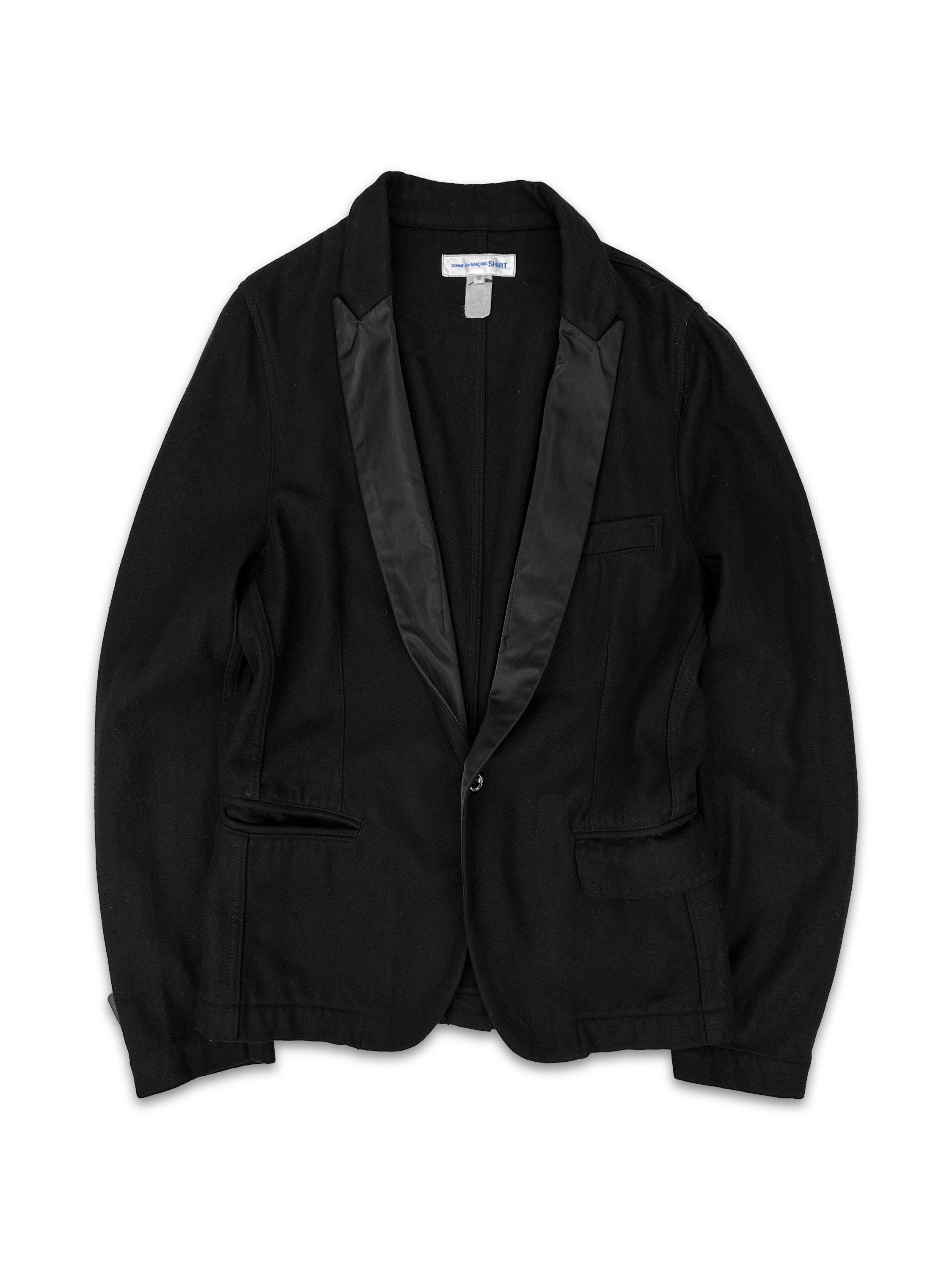 00s Comme des Garçons SHIRT Black Double Breasted Blazer Jacket