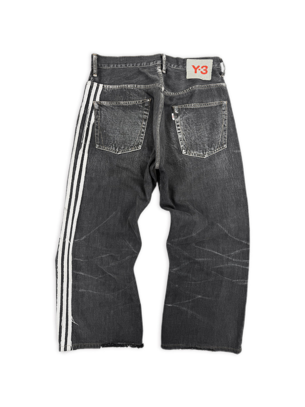 SS04 Yohji Yamamoto Y-3 X Adidas ‘Three Stripe’ Spotted Horse Denim