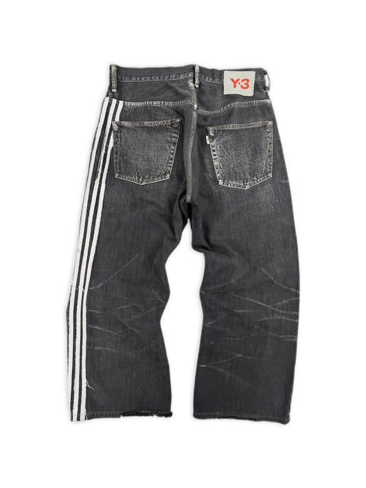 SS04 Yohji Yamamoto Y-3 X Adidas ‘Three Stripe’ Spotted Horse Denim
