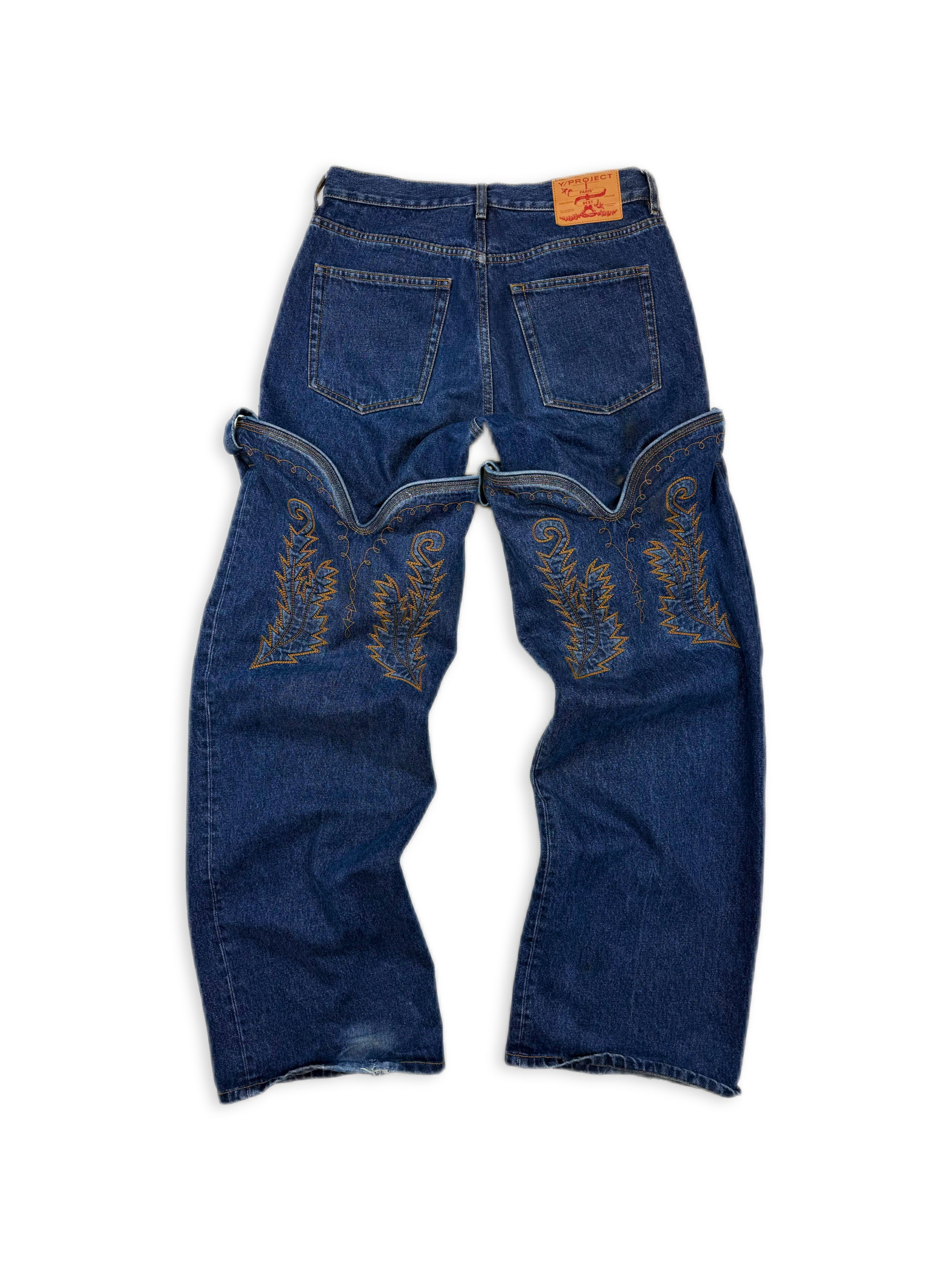 AW21 Y/Project ‘Cowboy’ Indigo Western Transformable Denim