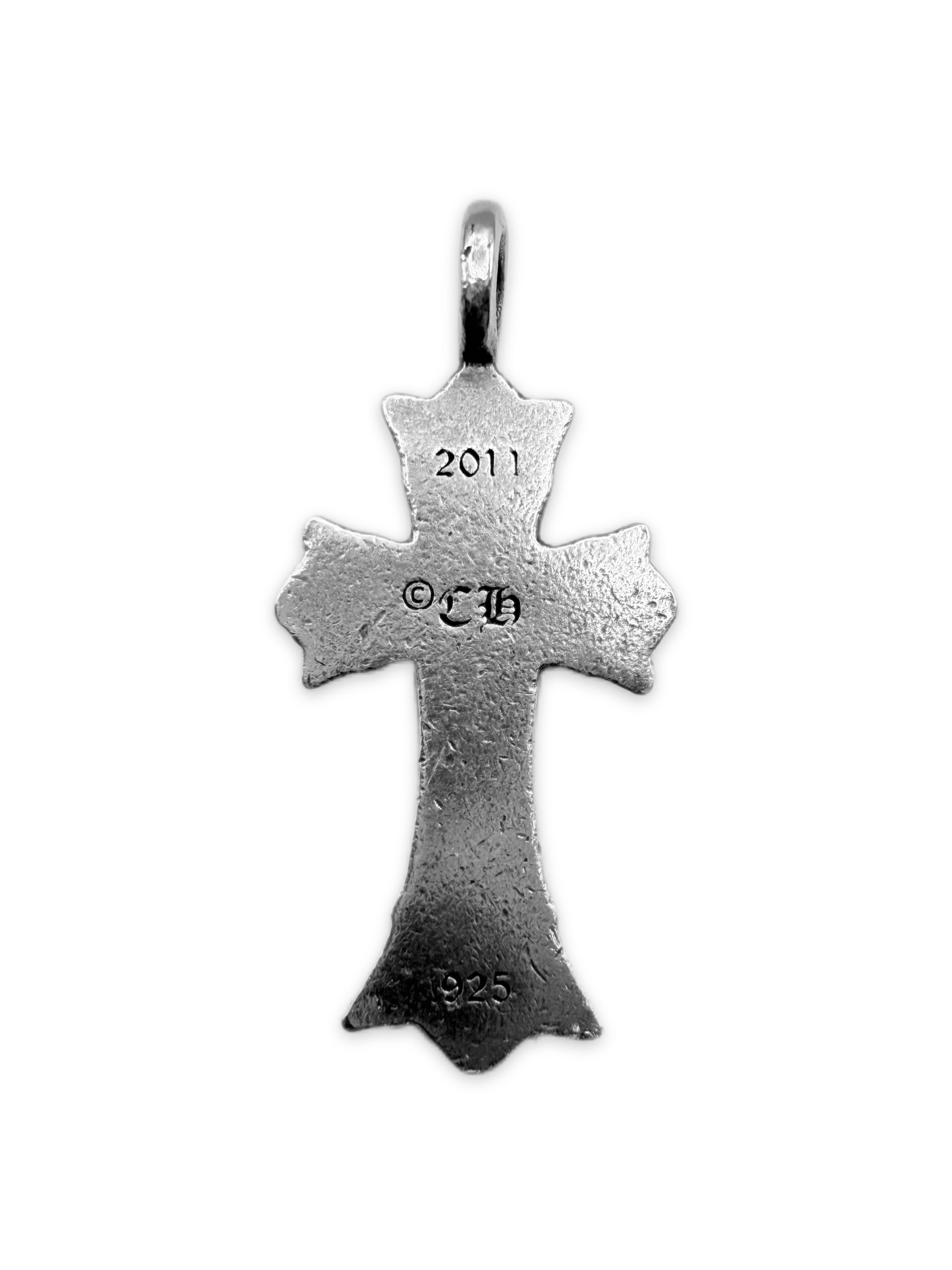 Chrome Hearts Pavé Double Cross Diamond Factory Set Pendant