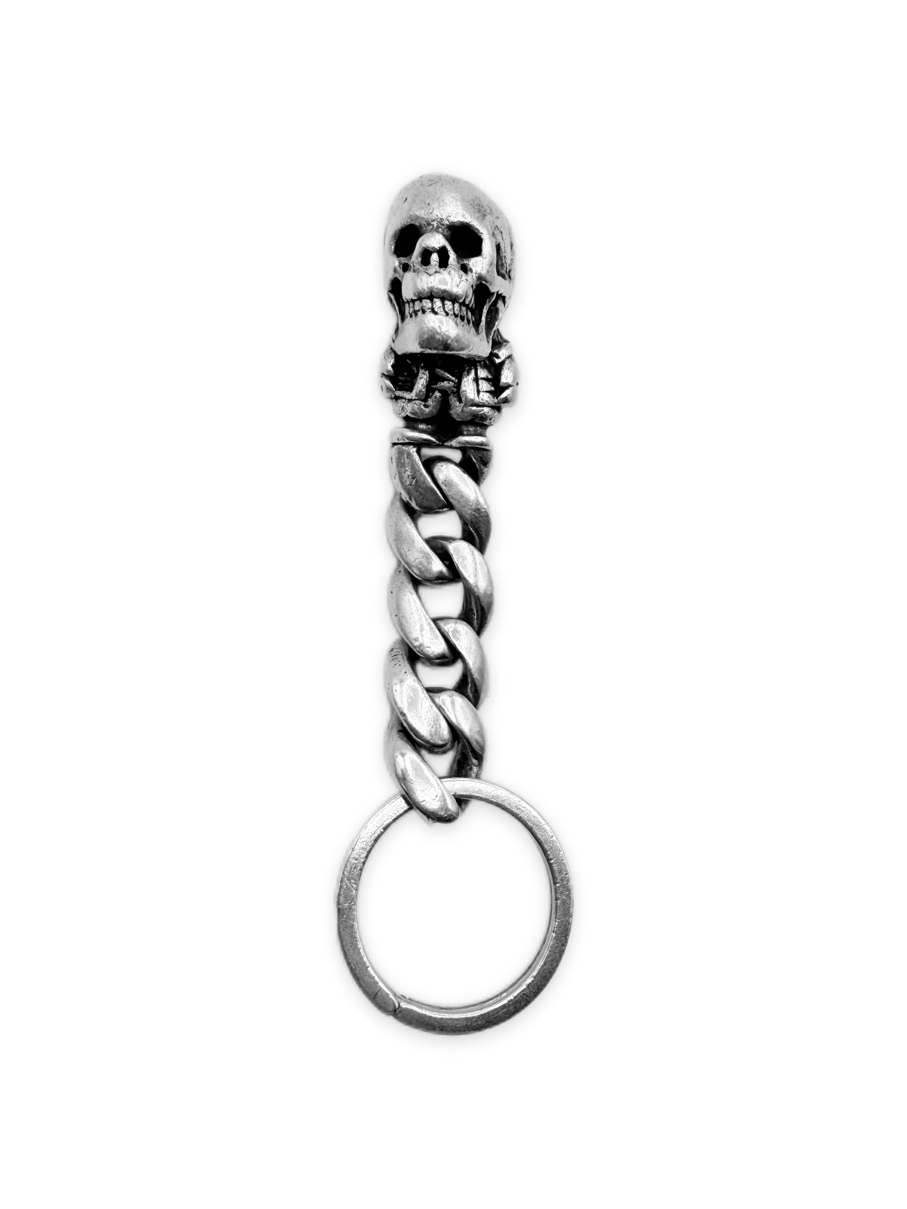 Chrome Hearts Foti Delphino Skull Cuban 4 Link Keychain