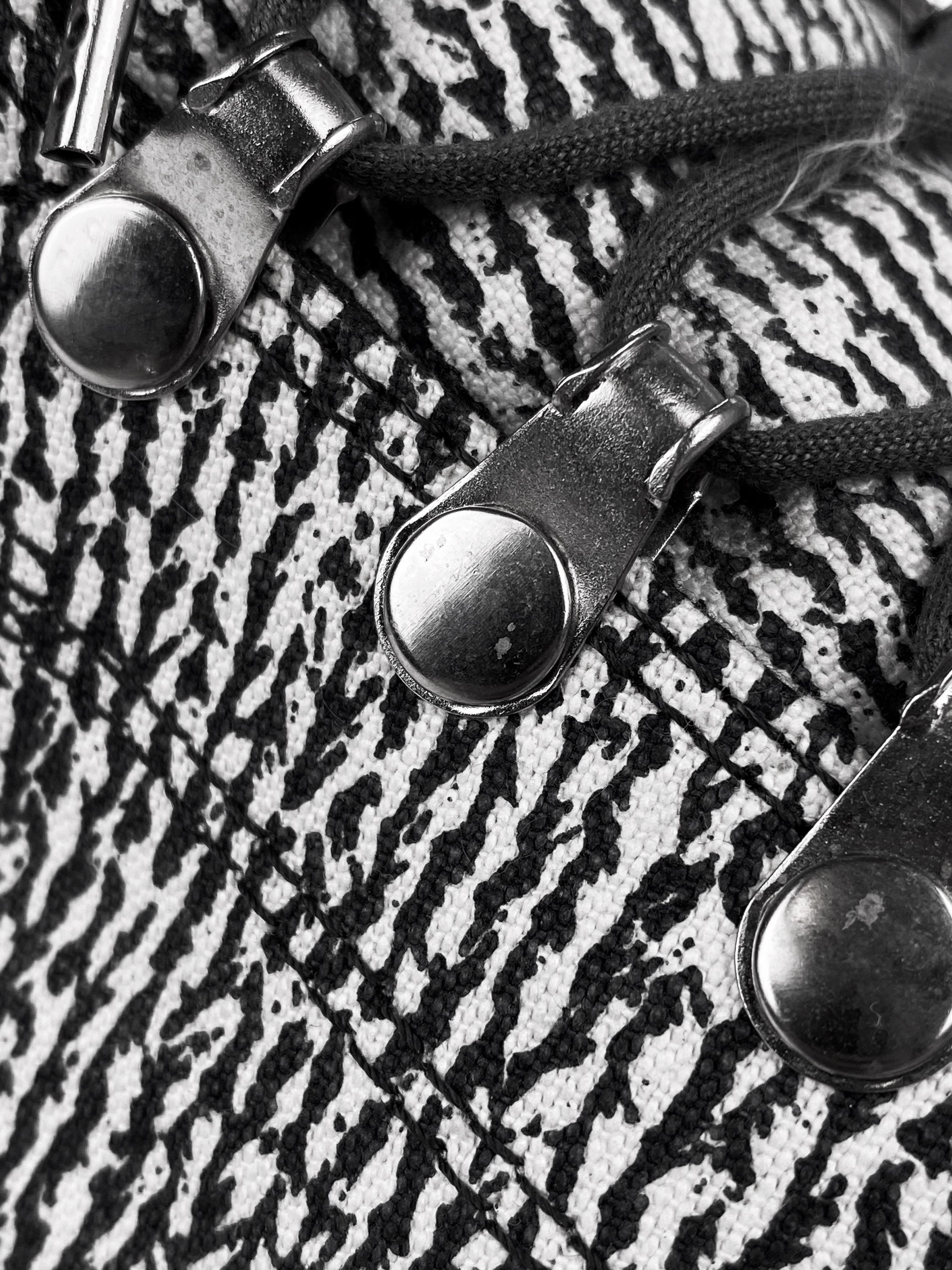 SS08 Number (N)ine ‘Birds’ Striped Hi-Top Sneakers