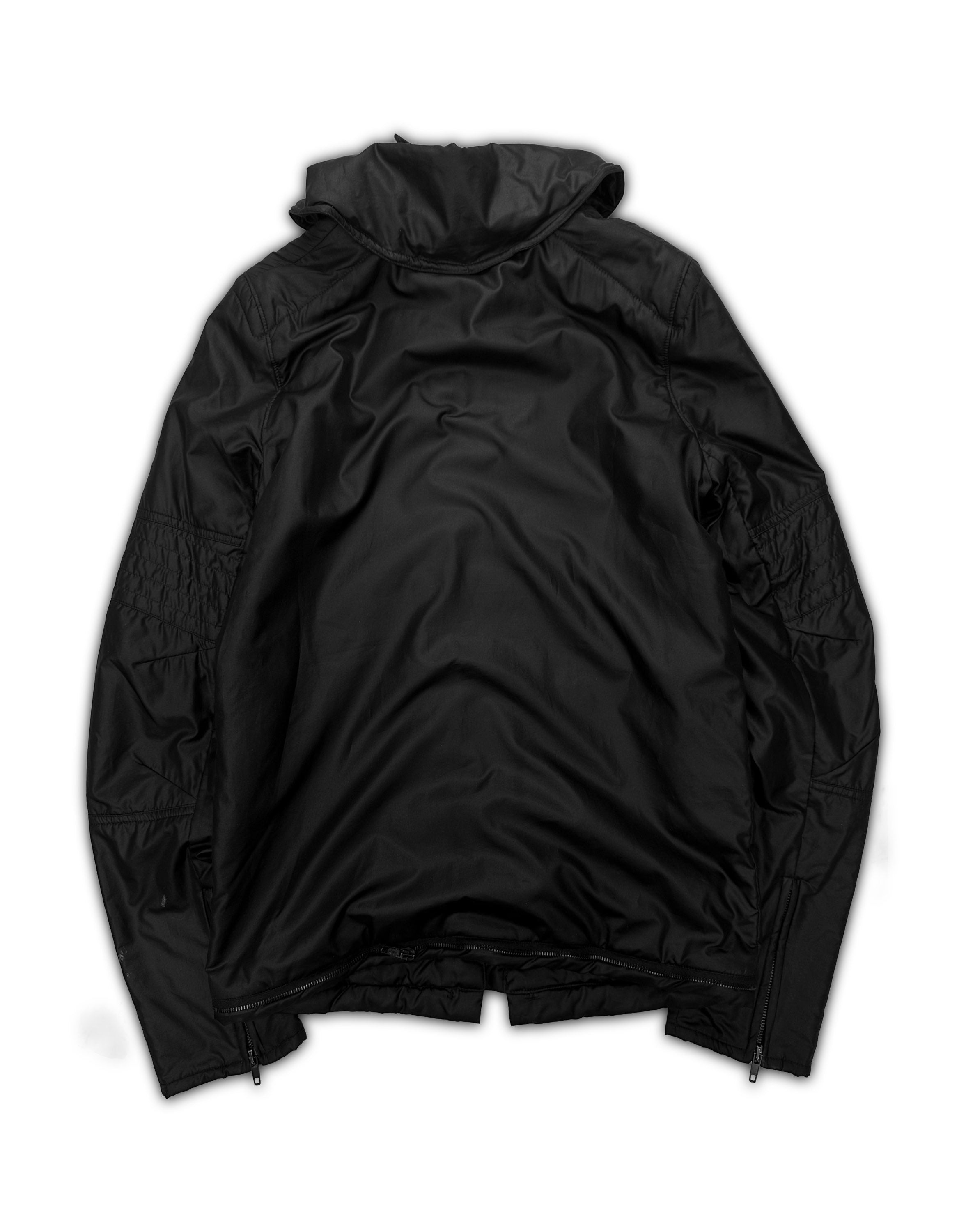 AW99 Helmut Lang ‘Astro’ Moto Black Nylon Biker Jacket