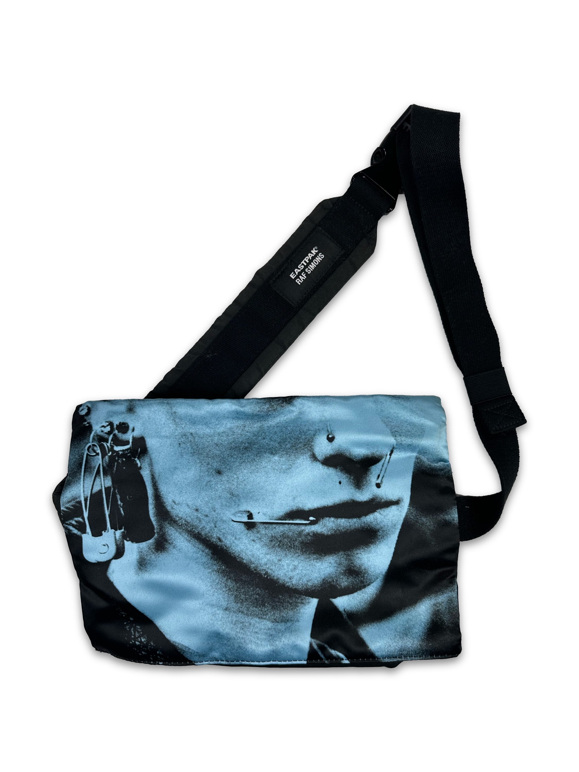 SS19 Raf Simons x Eastpak Blue Graphic Crossbody Bag