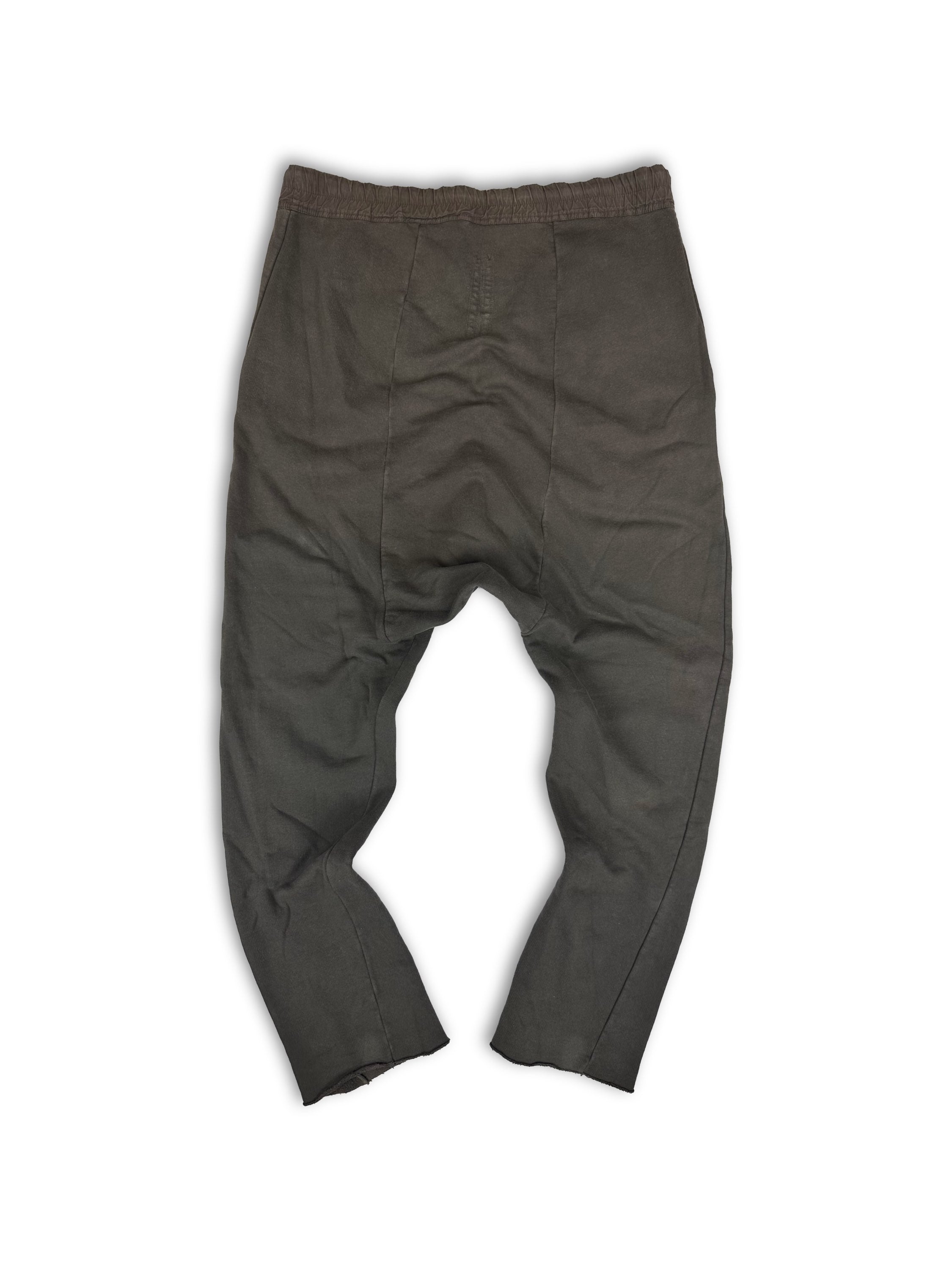Rick Owens Drop Crotch Dust Wide Leg Sweat Pants
