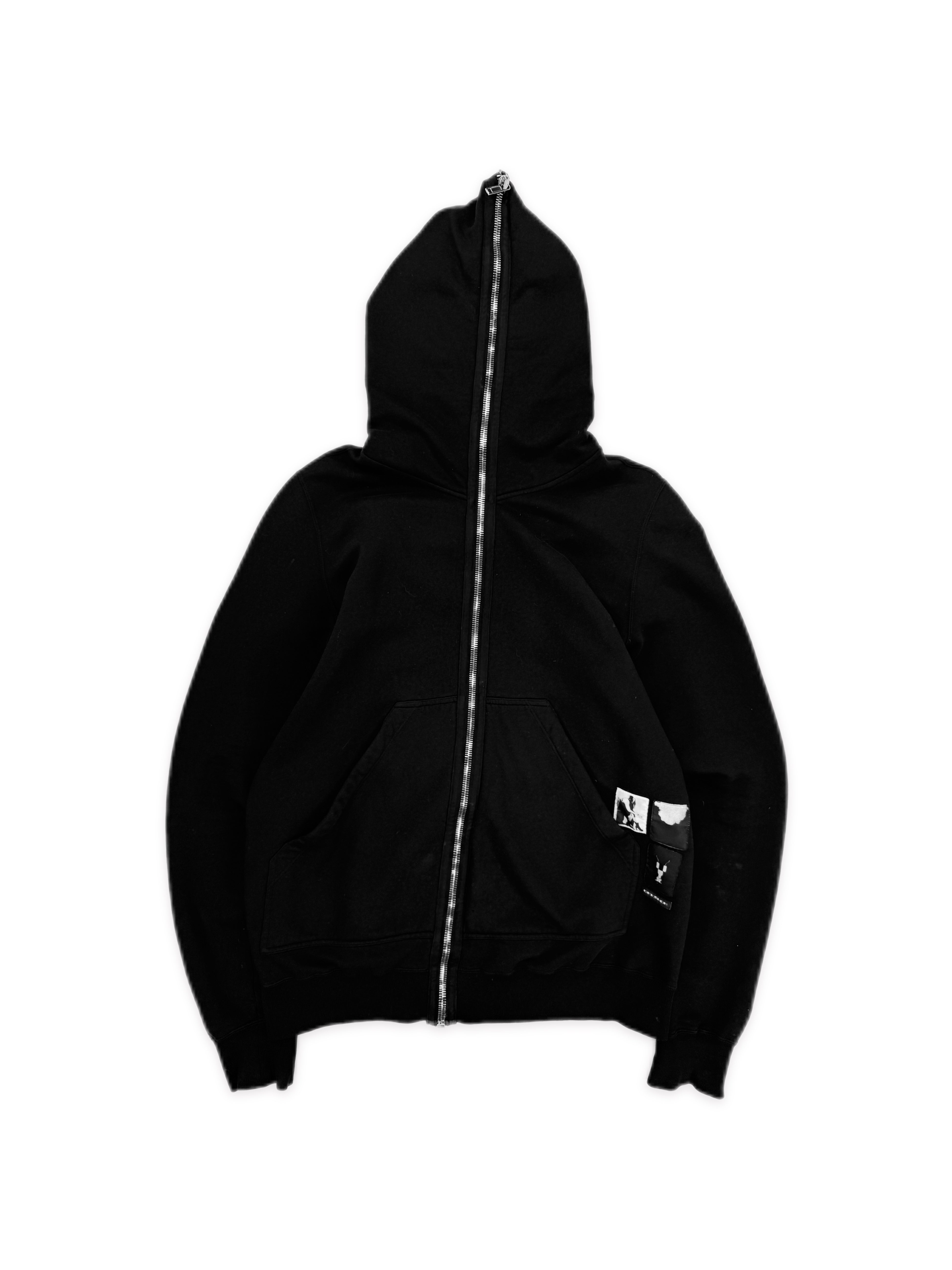Rick Owens DRKSHDW ‘Gimp’ Full Zip Black Cargo Pocket Hoodie