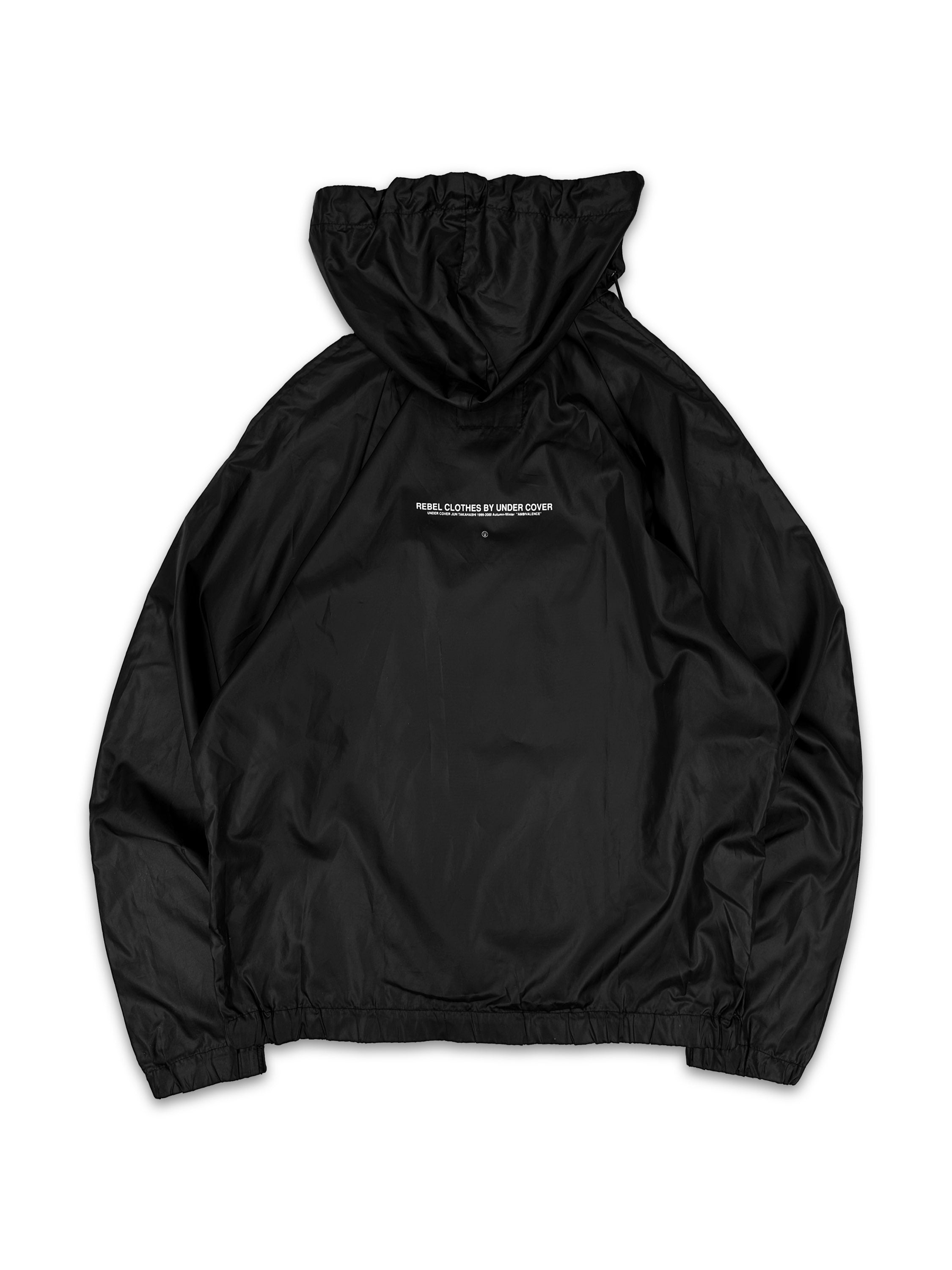 AW99 Undercover ‘Ambivalence’ Packable Black Anorak