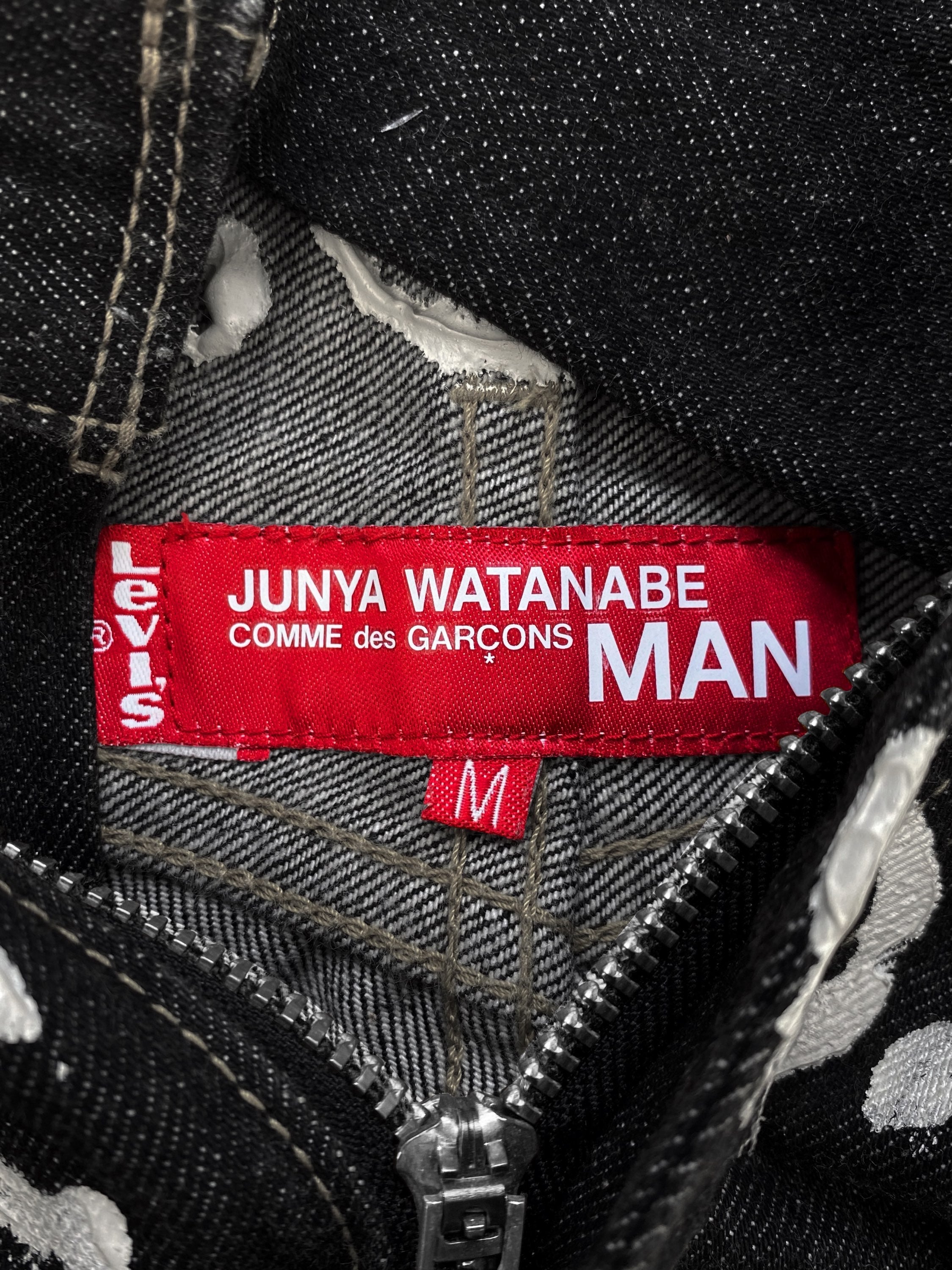 FW06 JUNYA WATANABE X 10 CORSO COMO GRAFFITI DARK WASH DENIM