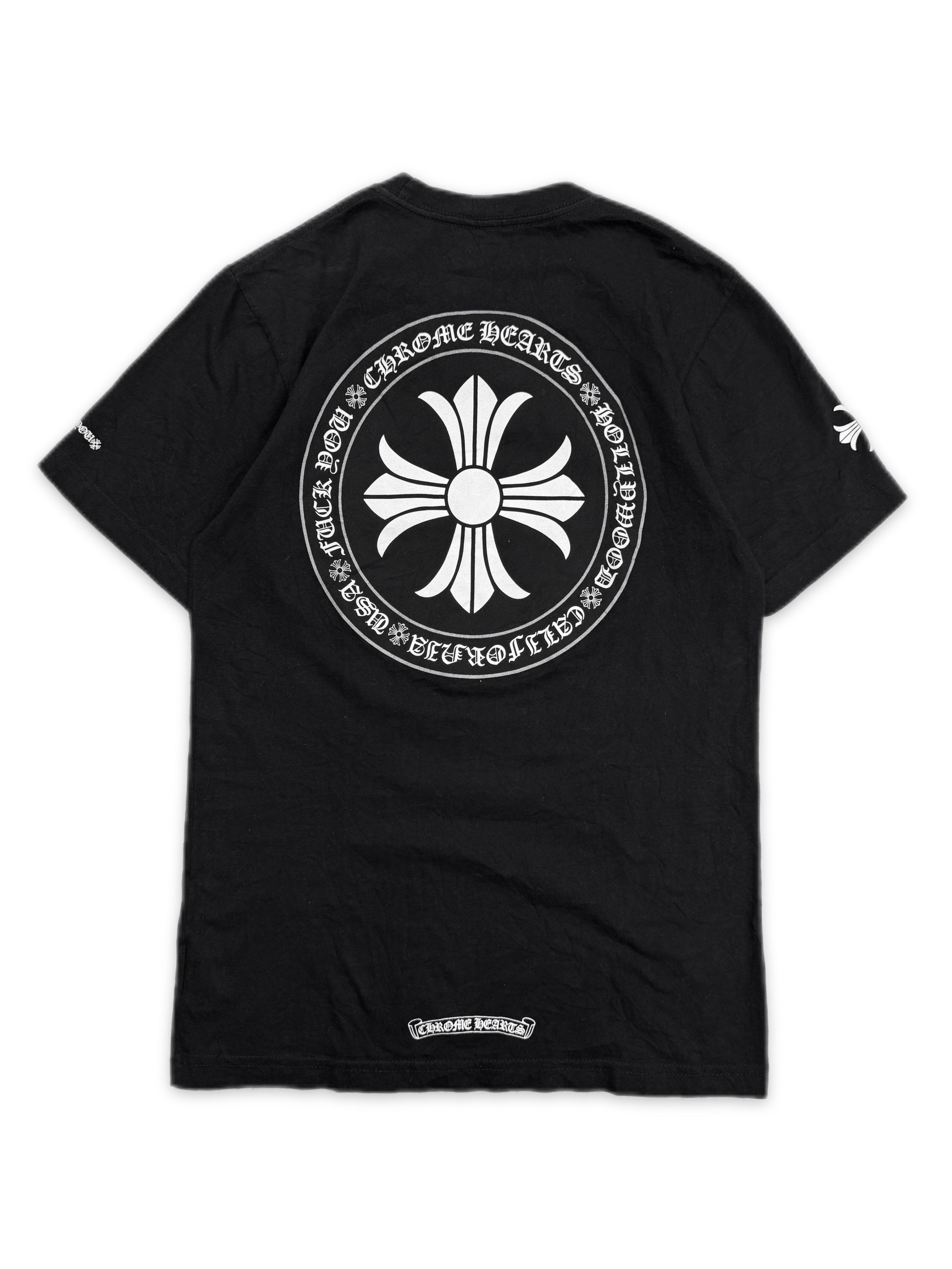 Chrome Hearts Plus Logo Black Pocket Graphic T-Shirt