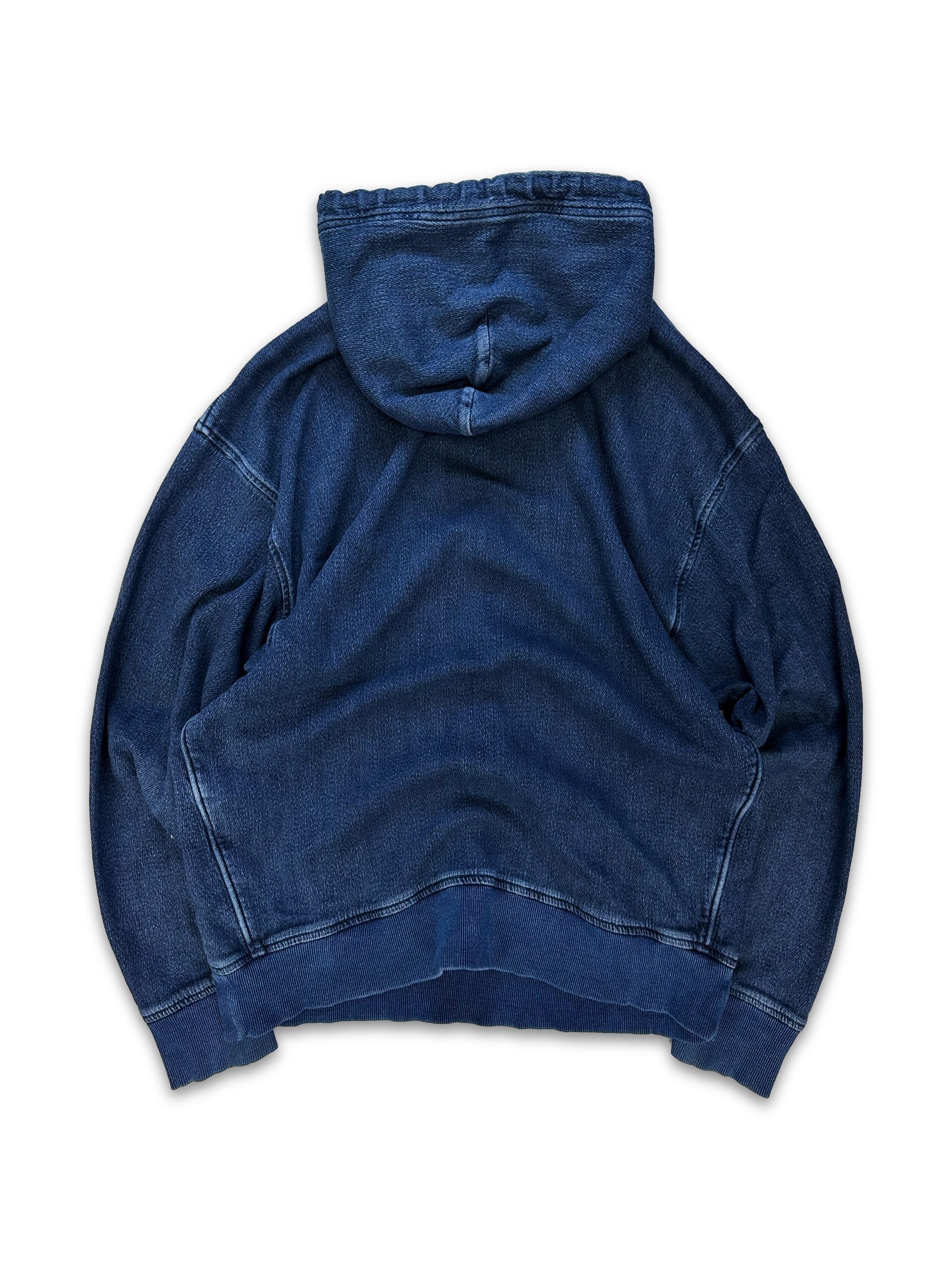 Diesel Blue Denim ‘D’ Patch Heavy Weight Hoodie