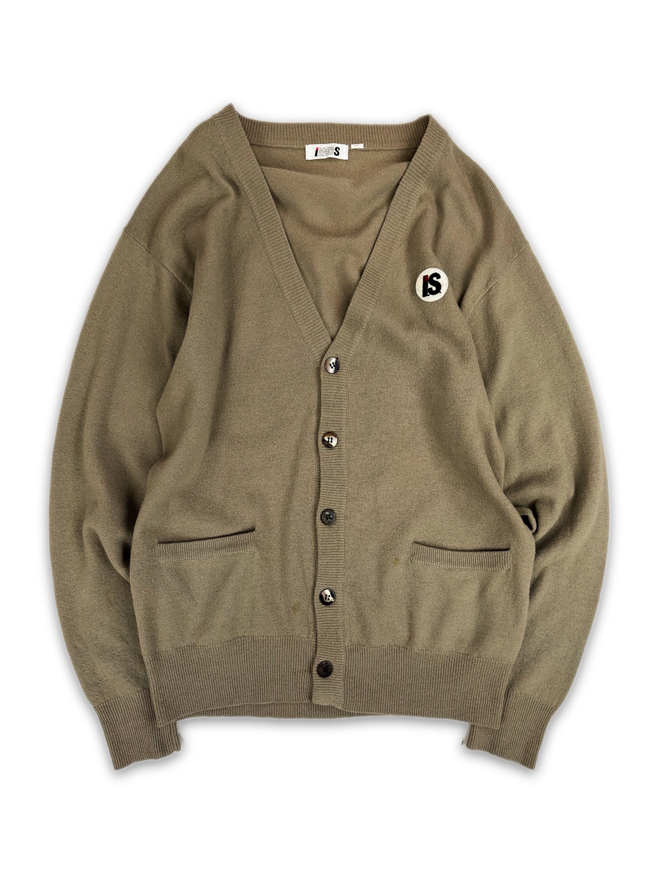 90s Issey Miyake I.S Sport Beige 5 Button Cardigan