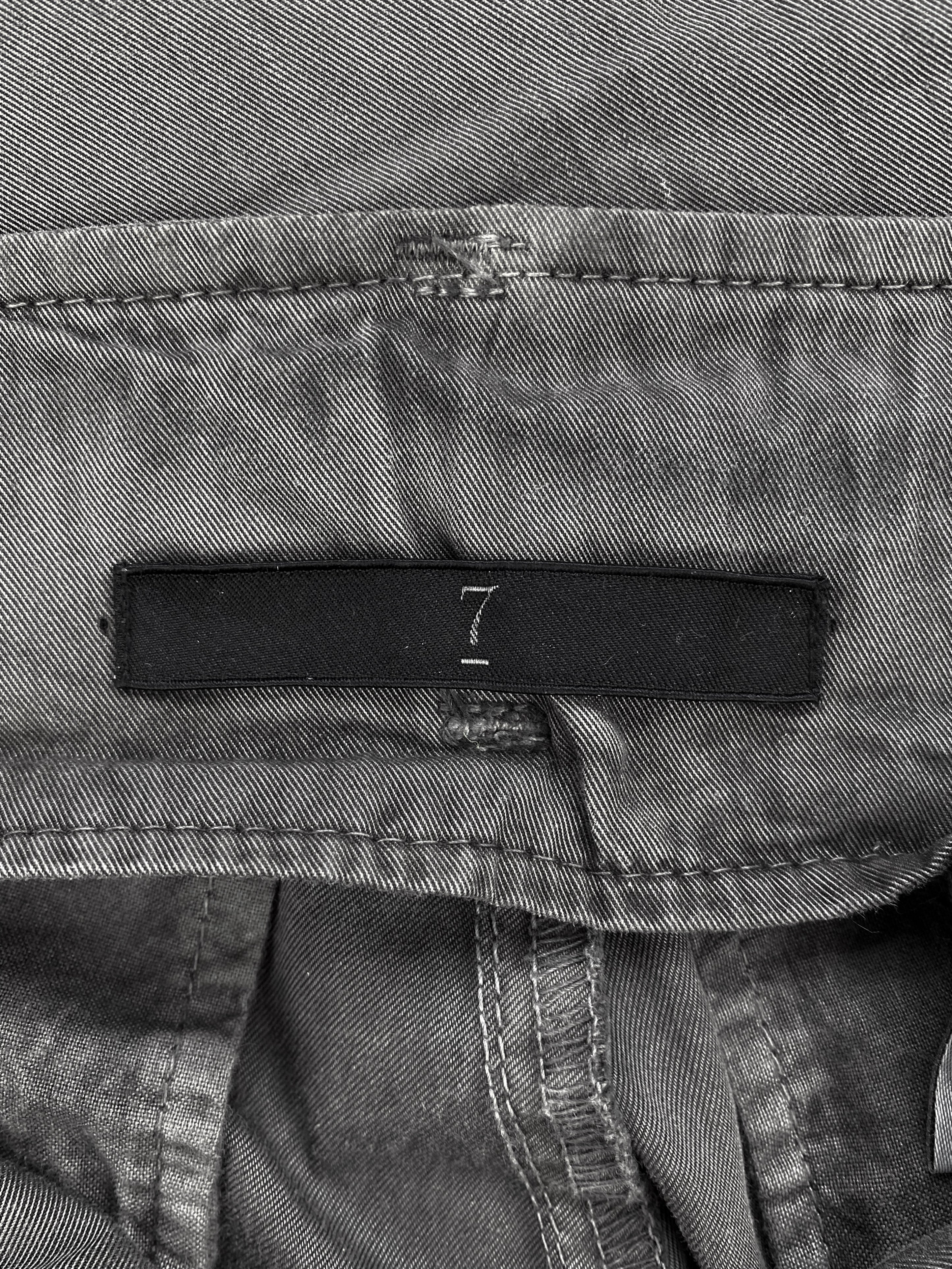 SS06 Julius ‘Gas Mask’ Bondage Strap Slate Grey Cargo Pants
