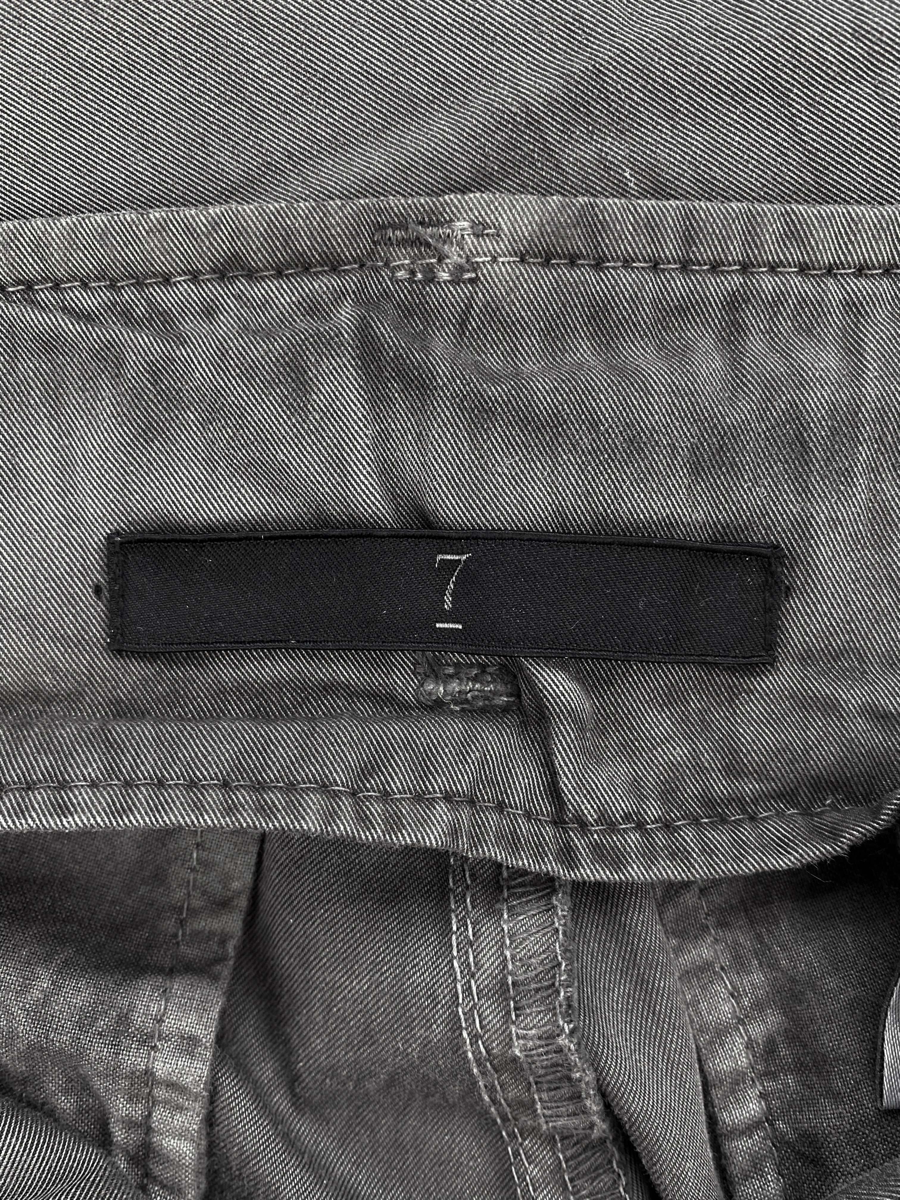 SS06 Julius ‘Gas Mask’ Bondage Strap Slate Grey Cargo Pants