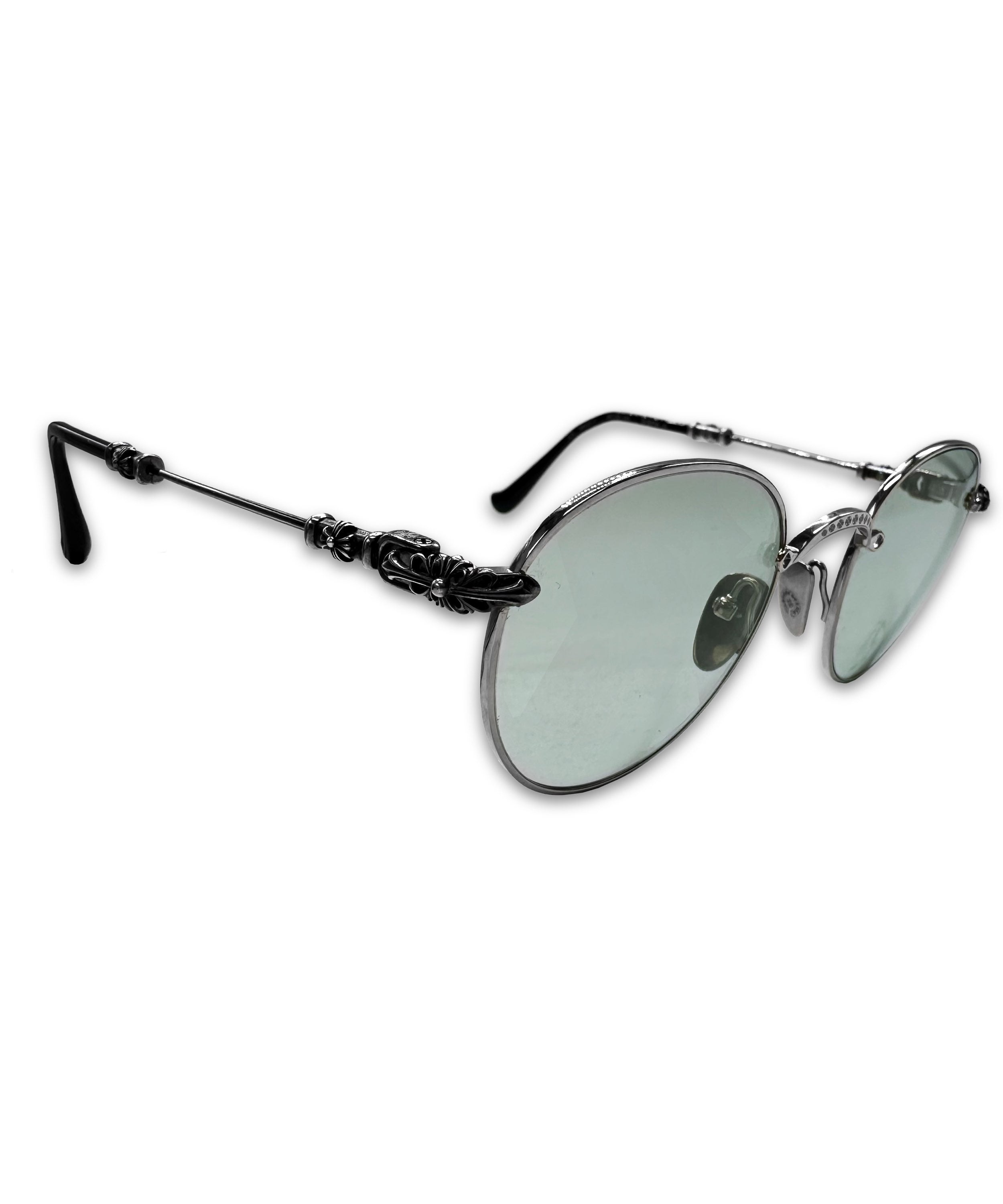Chrome Hearts ‘Bubba’ .925 Silver Blue Tint Sunglasses