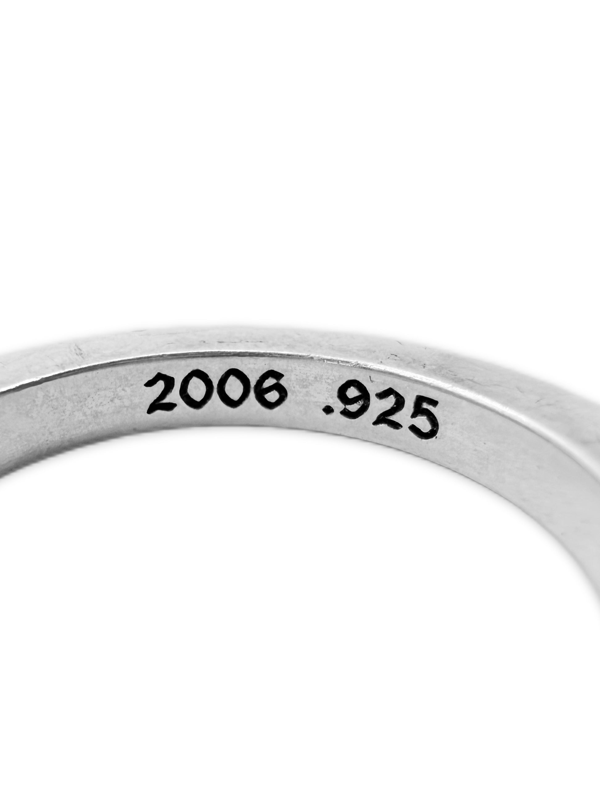 Chrome Hearts Fuck You 3mm Spacer Plus .925 Silver Ring