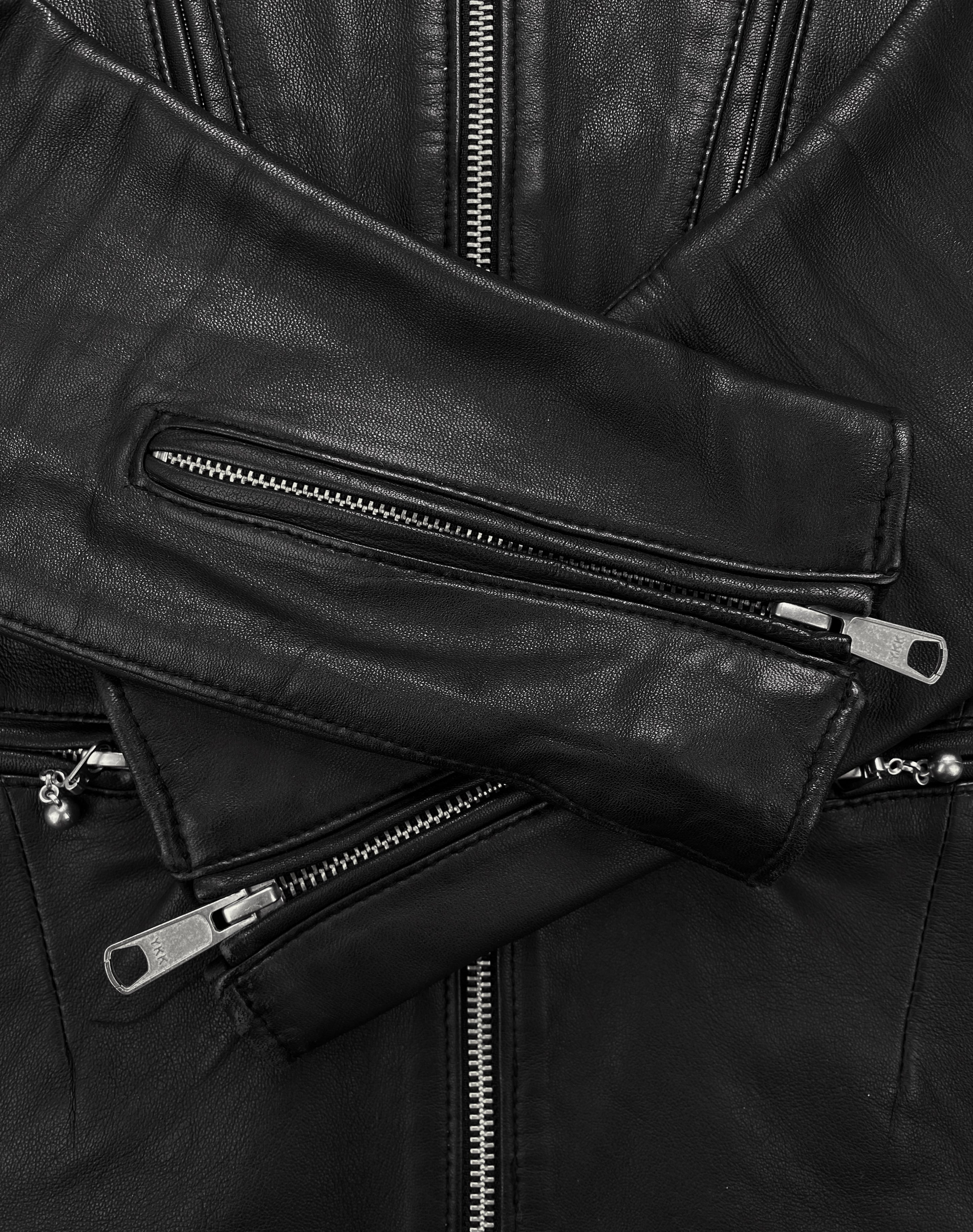 Number (N)ine x Studious Multi-zip Leather Biker Jacket