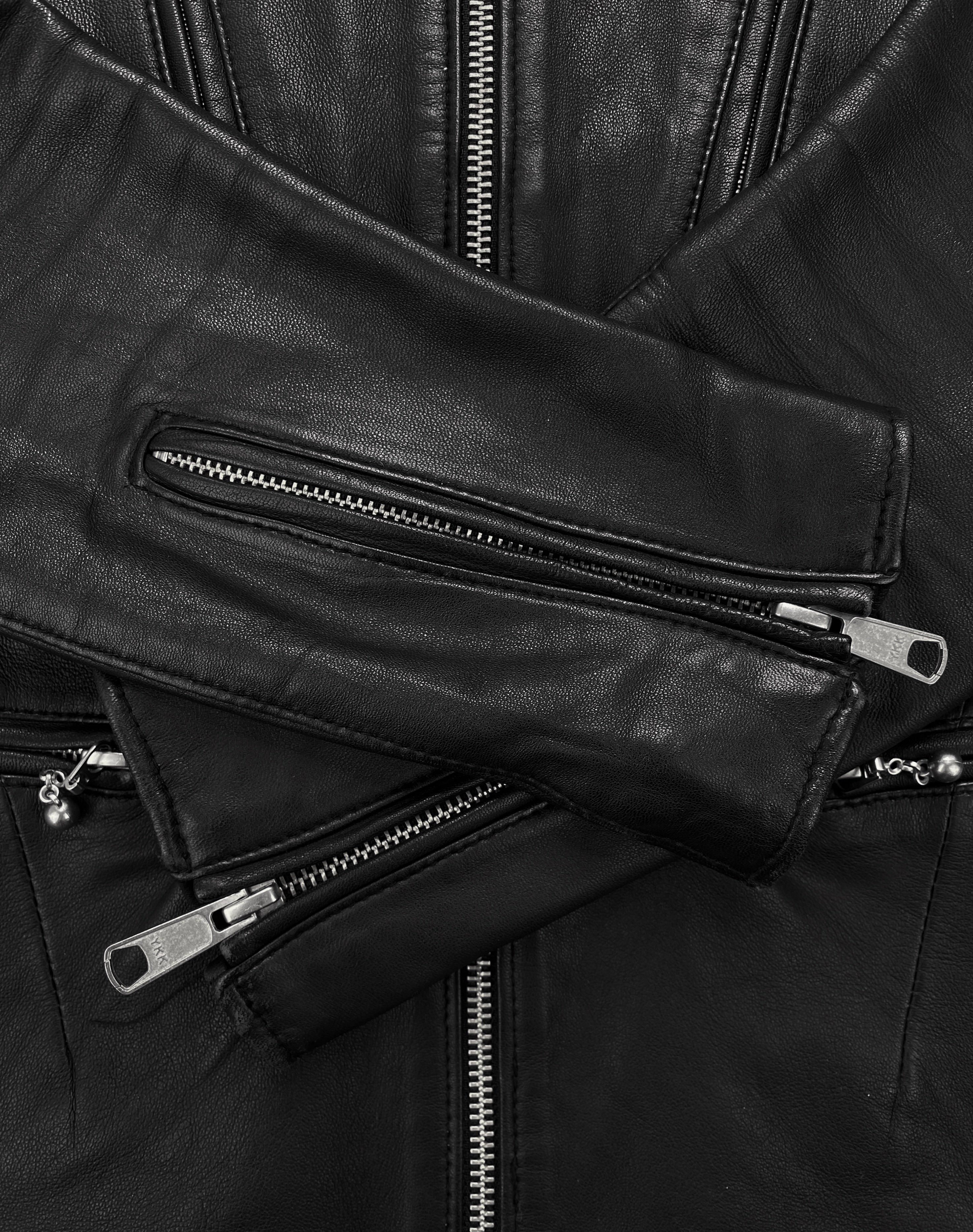Number (N)ine x Studious Multi-zip Leather Biker Jacket