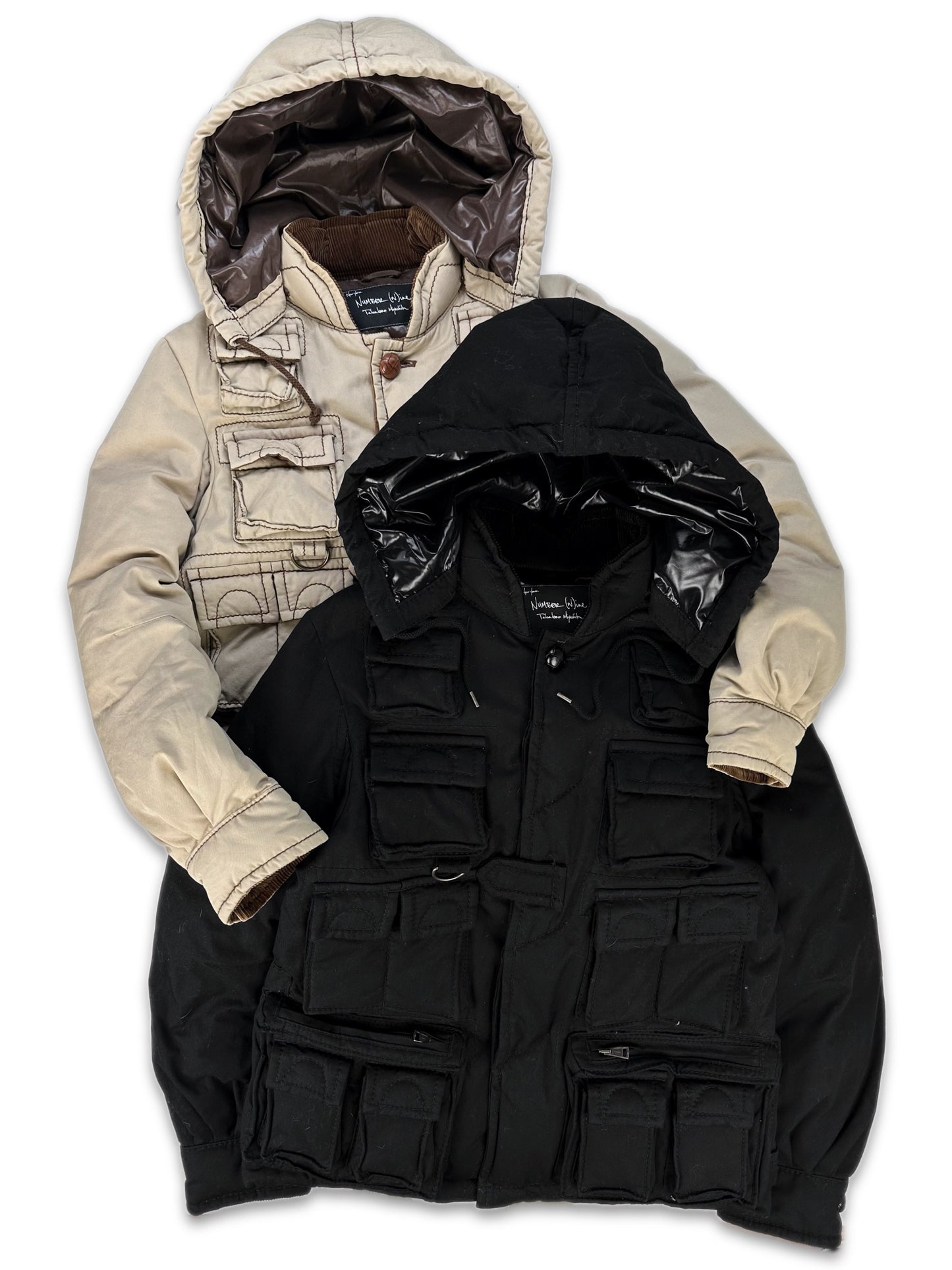 AW08 Number (N)ine ‘Multi Pocket’ My Private Portland Black Cargo Jacket