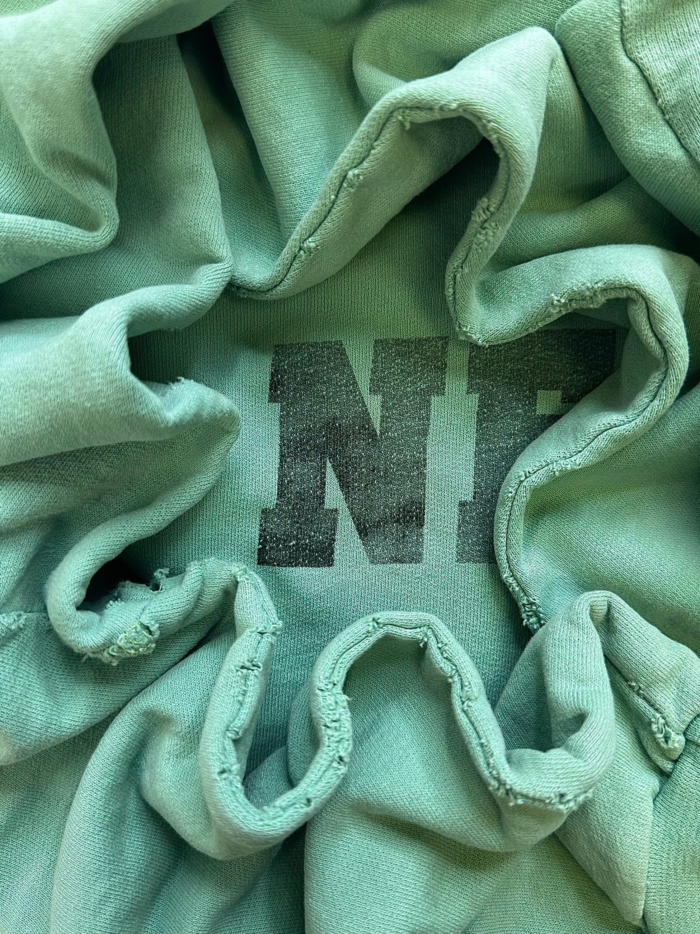 AW02 Raf Simons ‘Nebraska’ Mint Collegiate Logo Crewneck