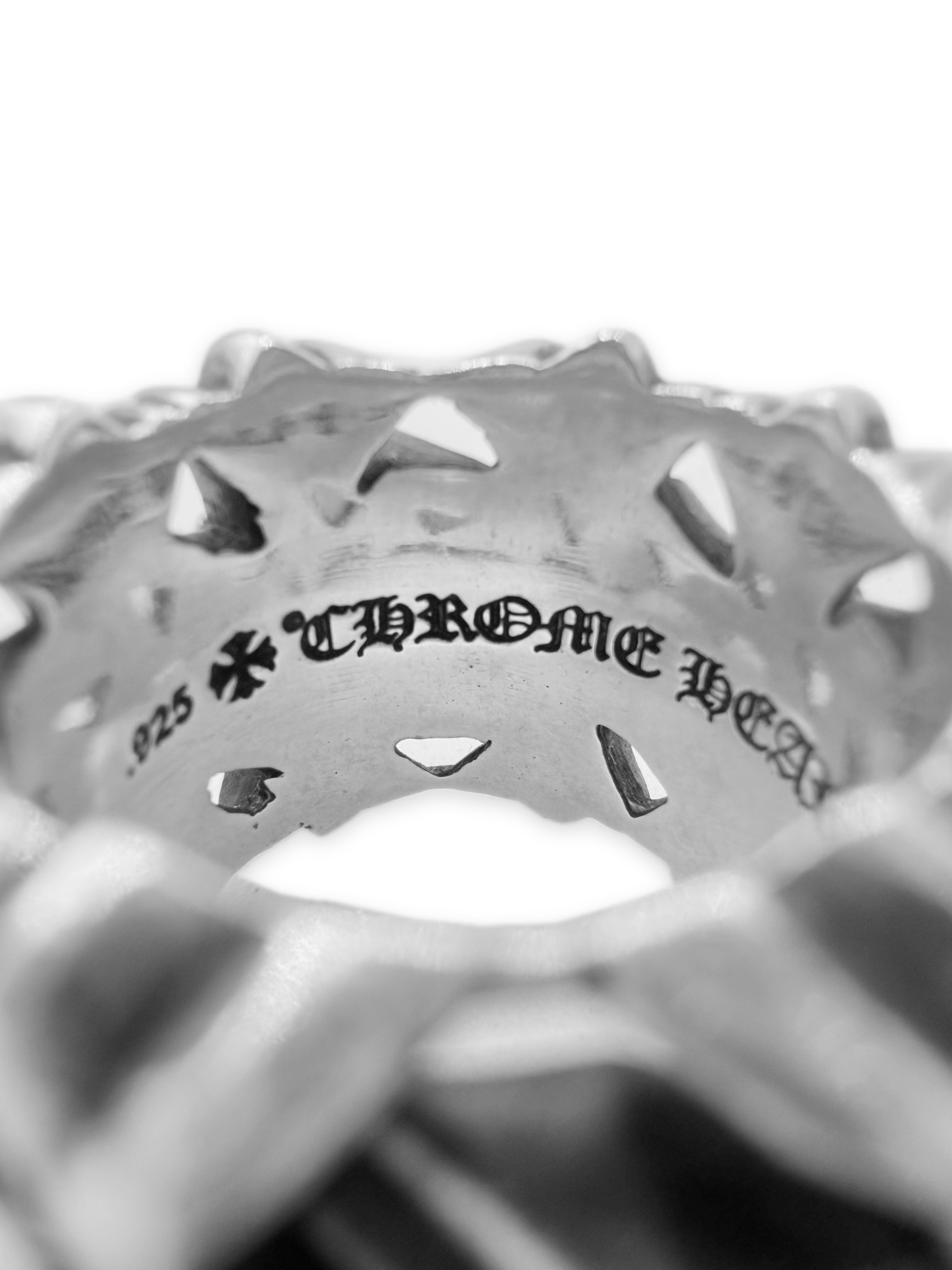 Chrome Hearts Square Cemetery Cross .925 Silver Ring