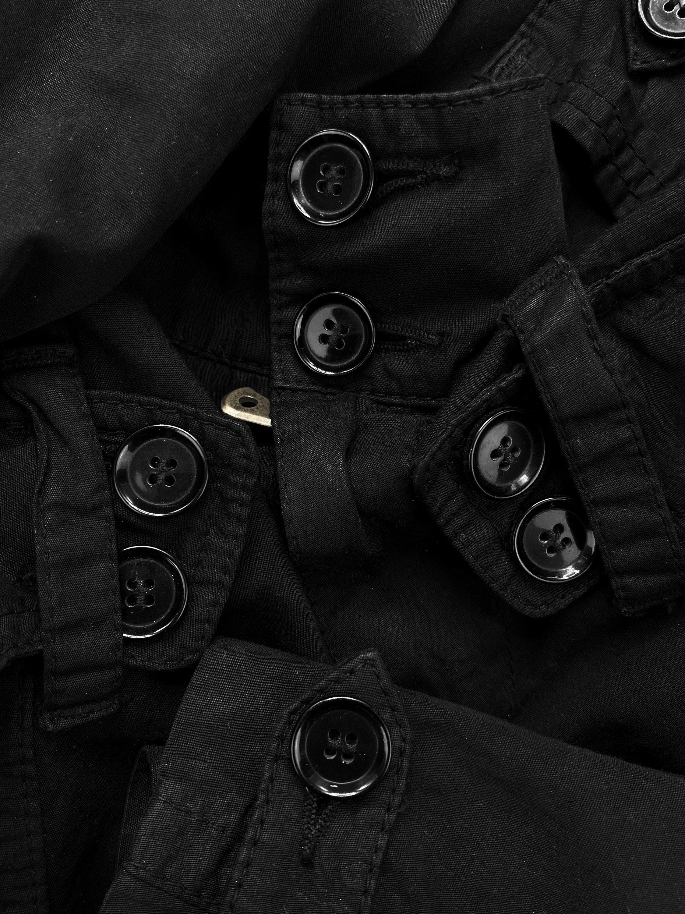 SS02 Dolce & Gabbana 3D Reinforced Black Painted Cargo Pants