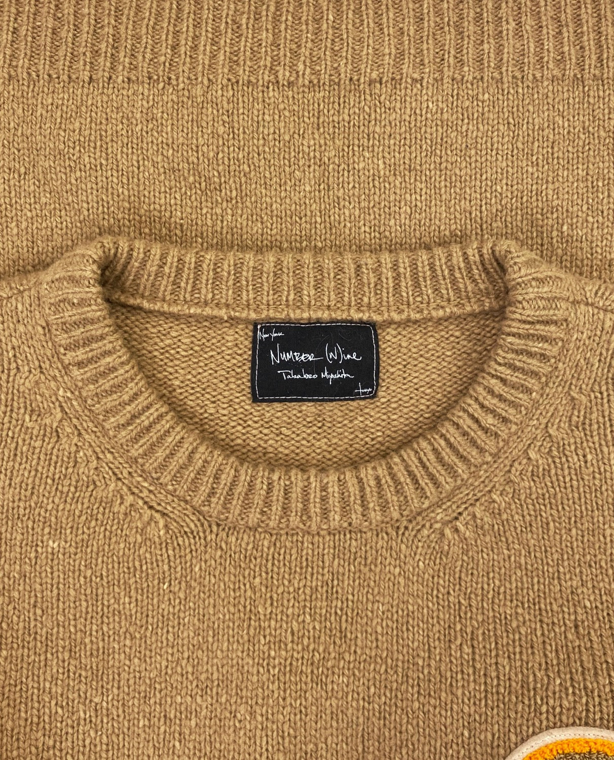 AW05 Number (N)ine “The High Streets” Chenille Patchwork Knitted Sweater