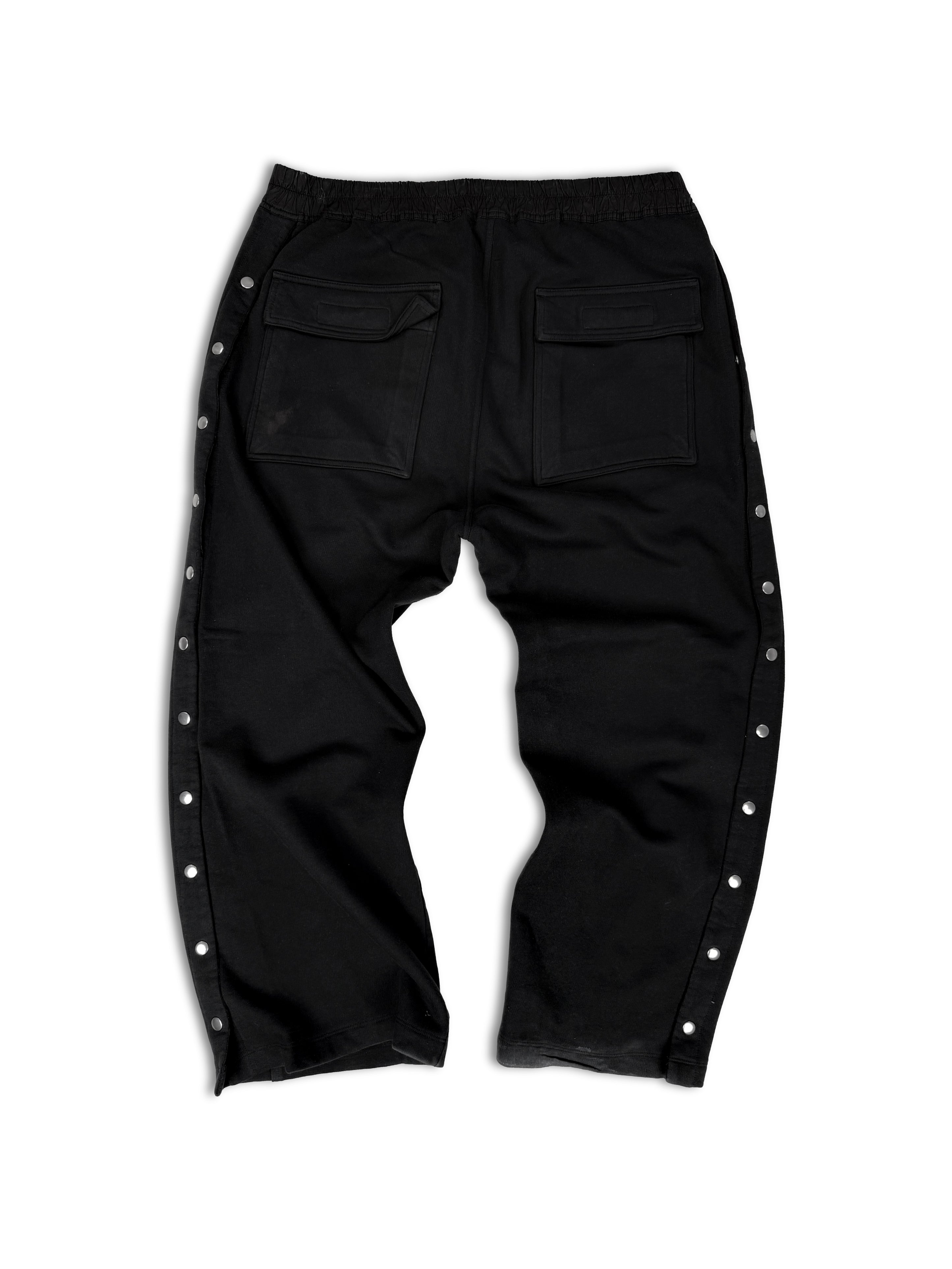 AW19 Rick Owens DRKSHDW ‘Pusher’ Black Heavy Weight Cotton Pants