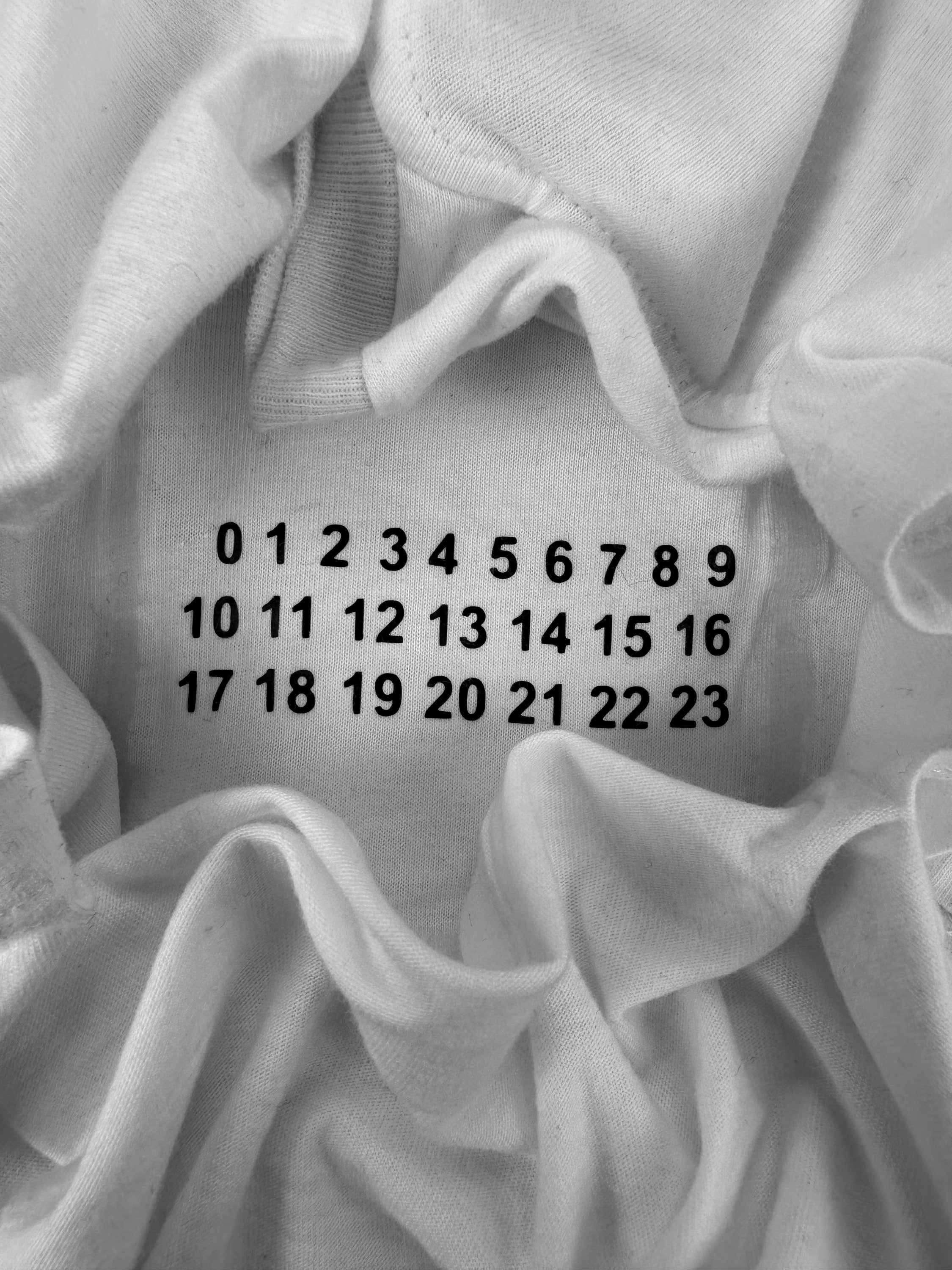 Maison Margiela White Numeric Logo Pocket T-Shirt