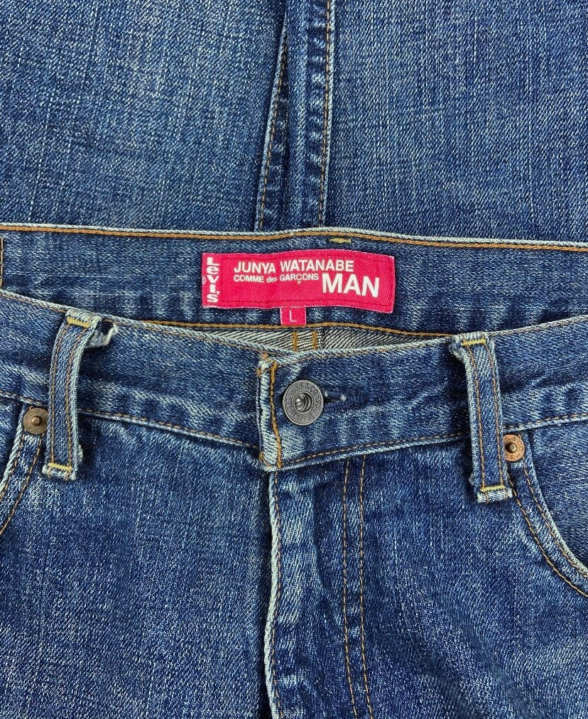 SS02 Junya Watanabe “Eternal Love” Poem Indigo Washed Denim
