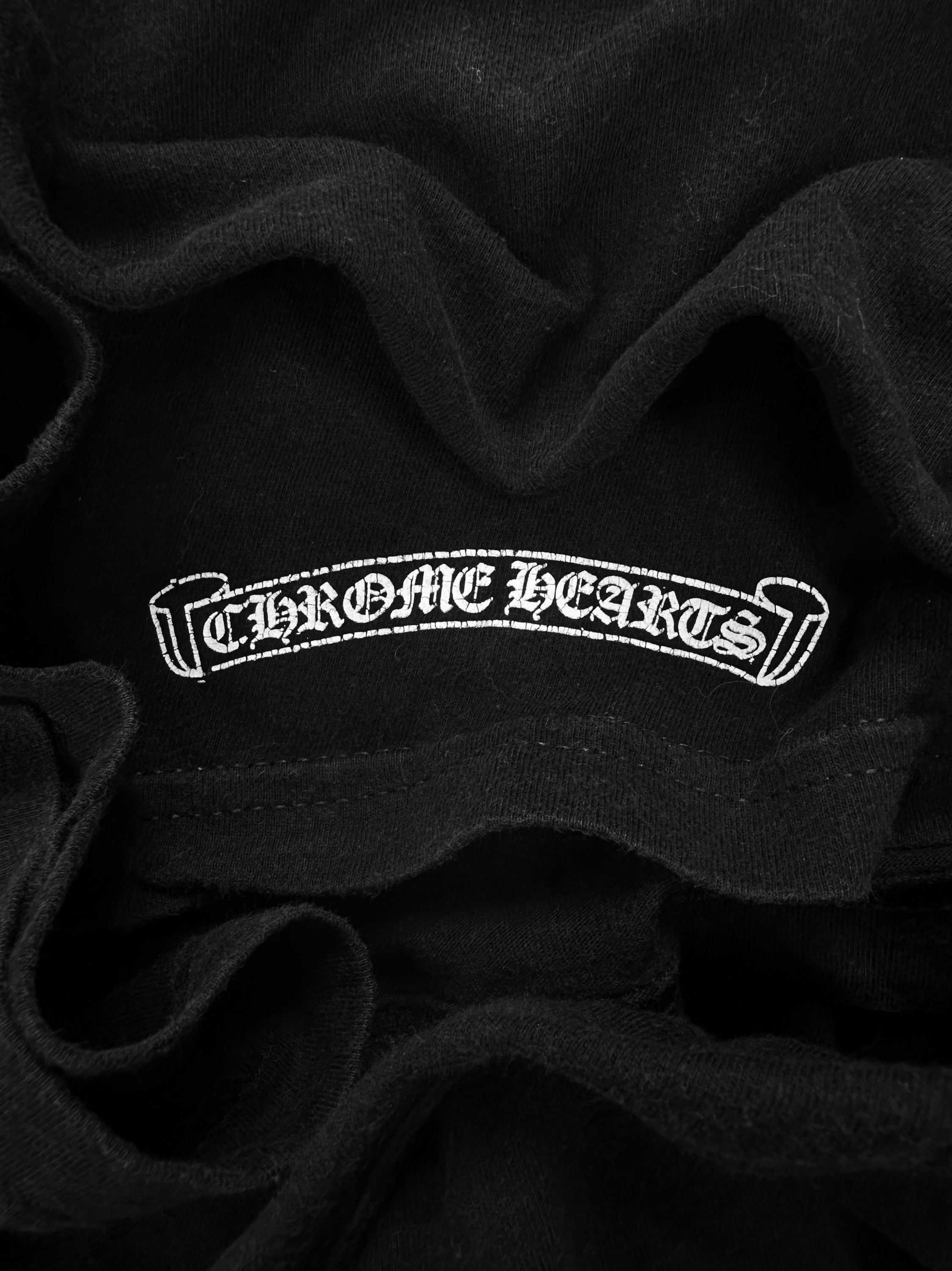 00s Chrome Hearts ‘CH’ Monogram Black Chest Pocket T-Shirt