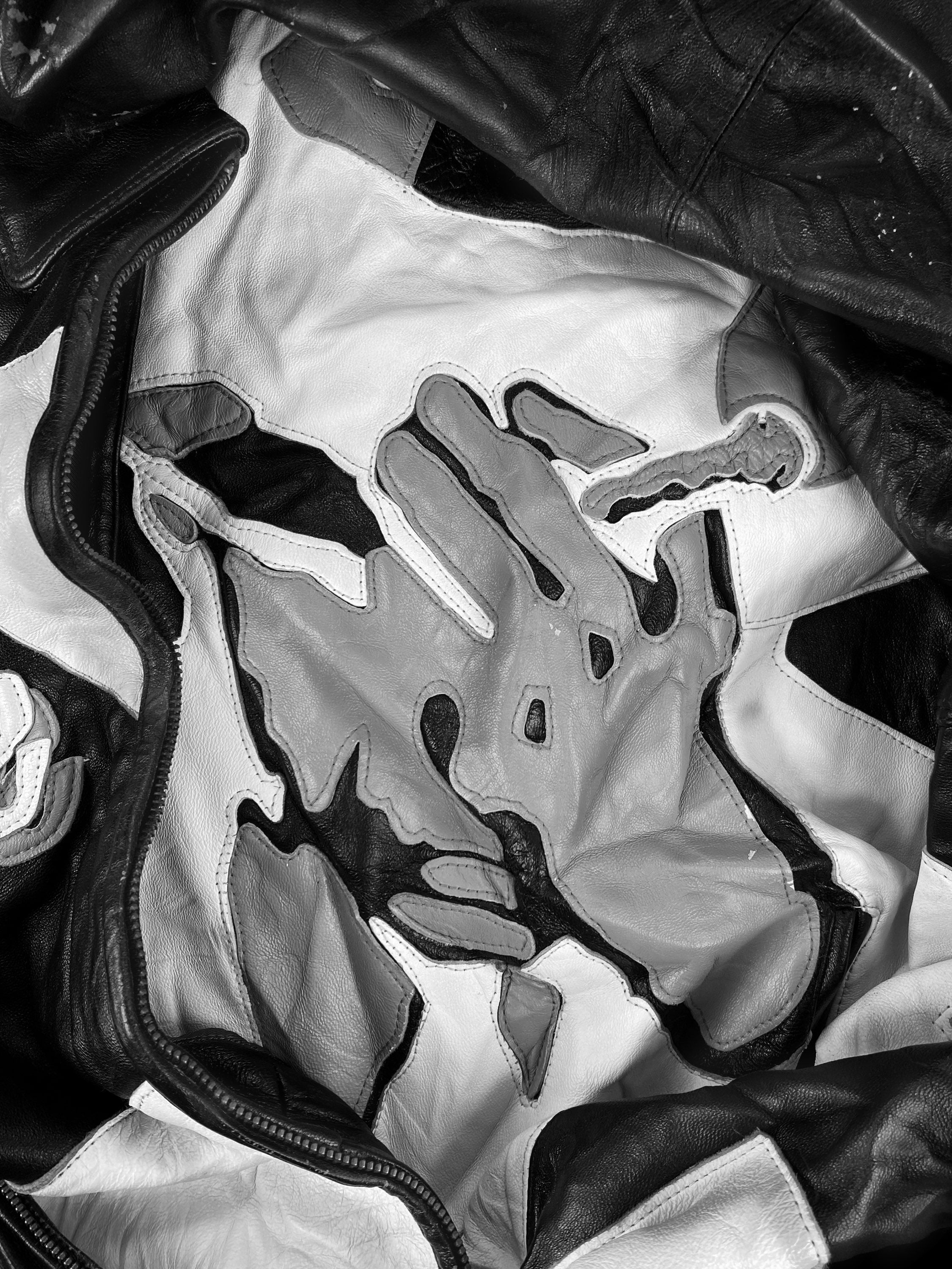 90s Pelle Pelle ‘Mugshot’ Mafia Two Tone Leather Jacket