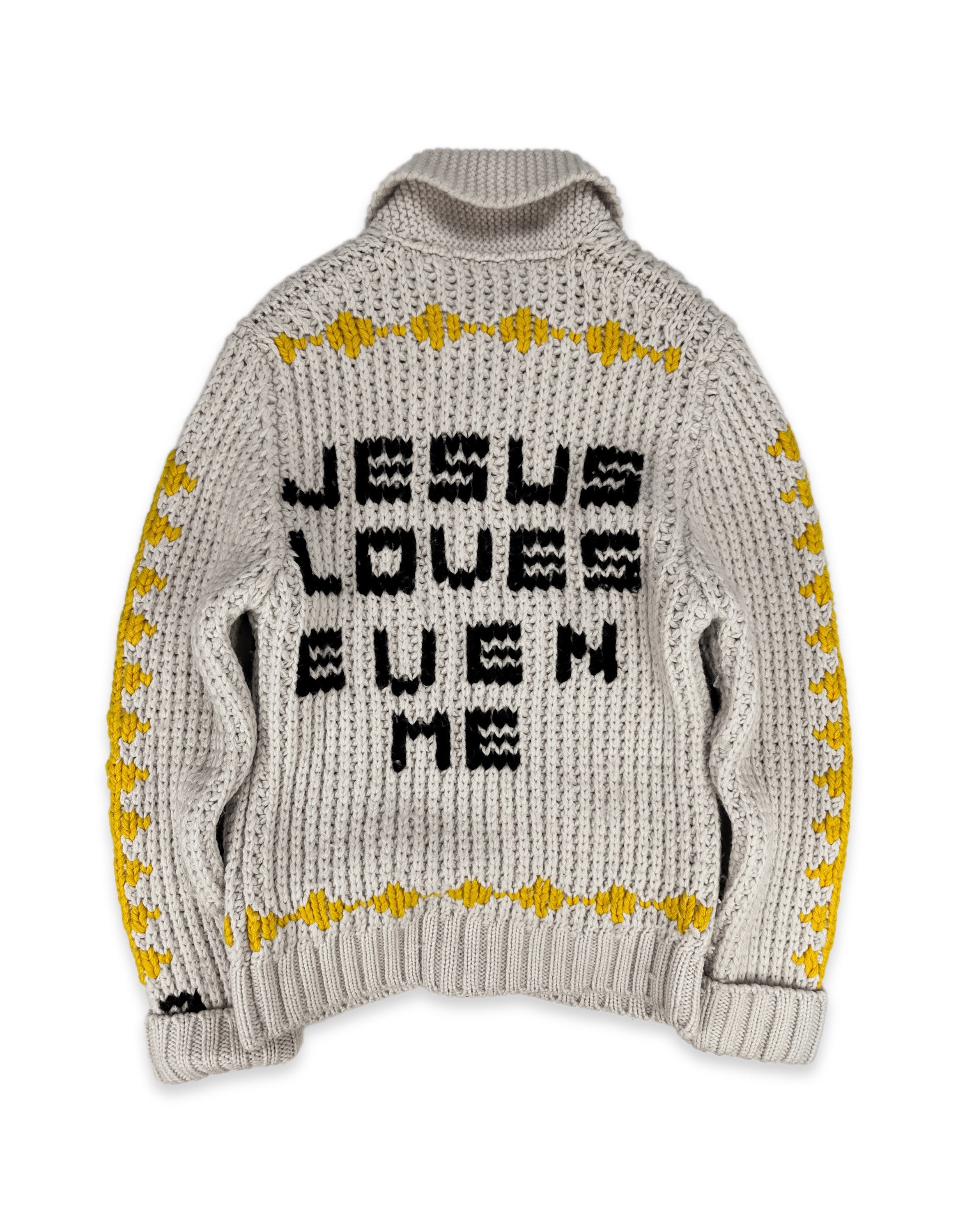 AW05 Dsquared2 ‘Jesus Loves Even Me’ Church Knitted Cowichan