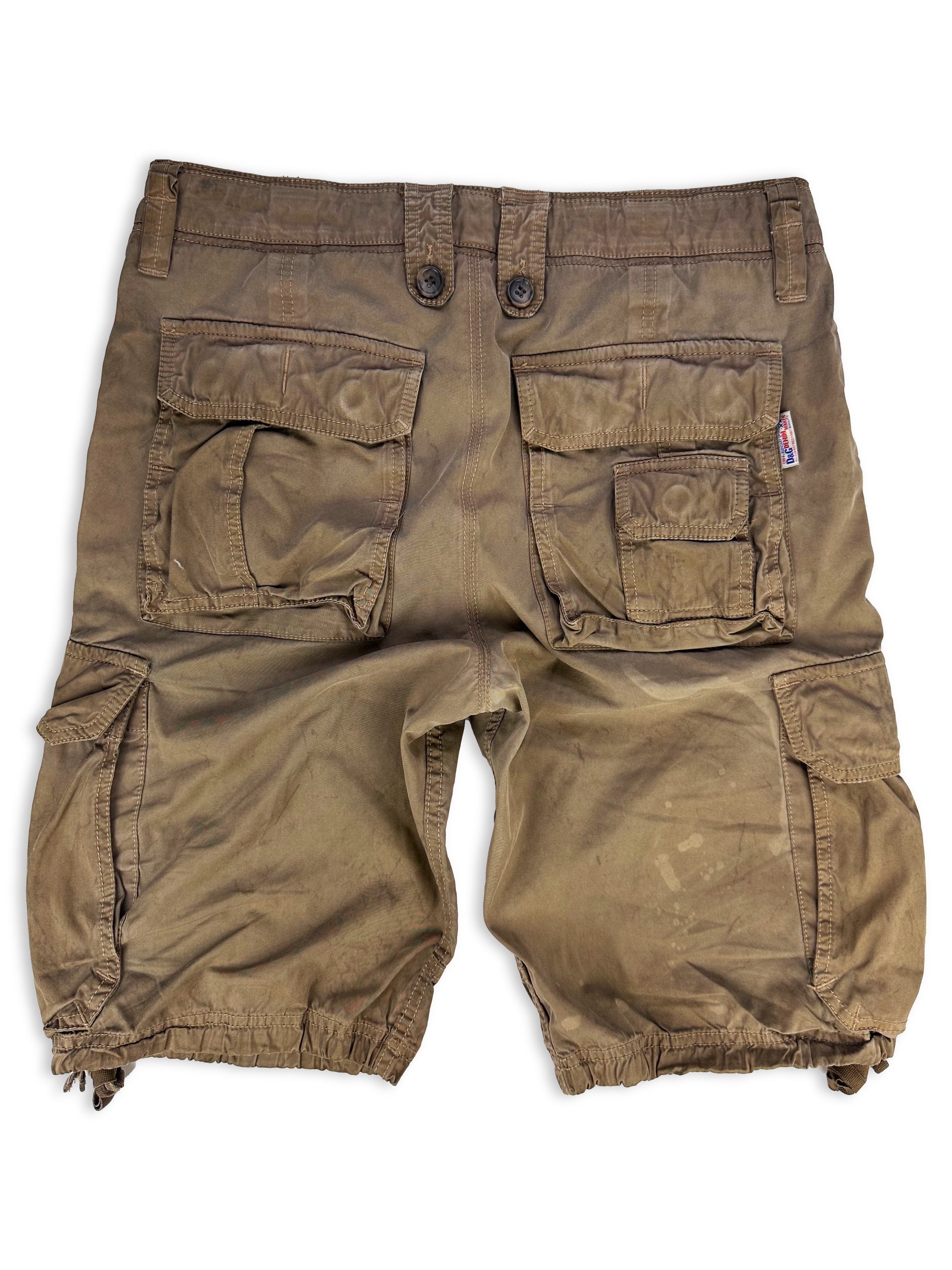 00s Dolce & Gabbana Tan Multi Pocket Cargo Shorts