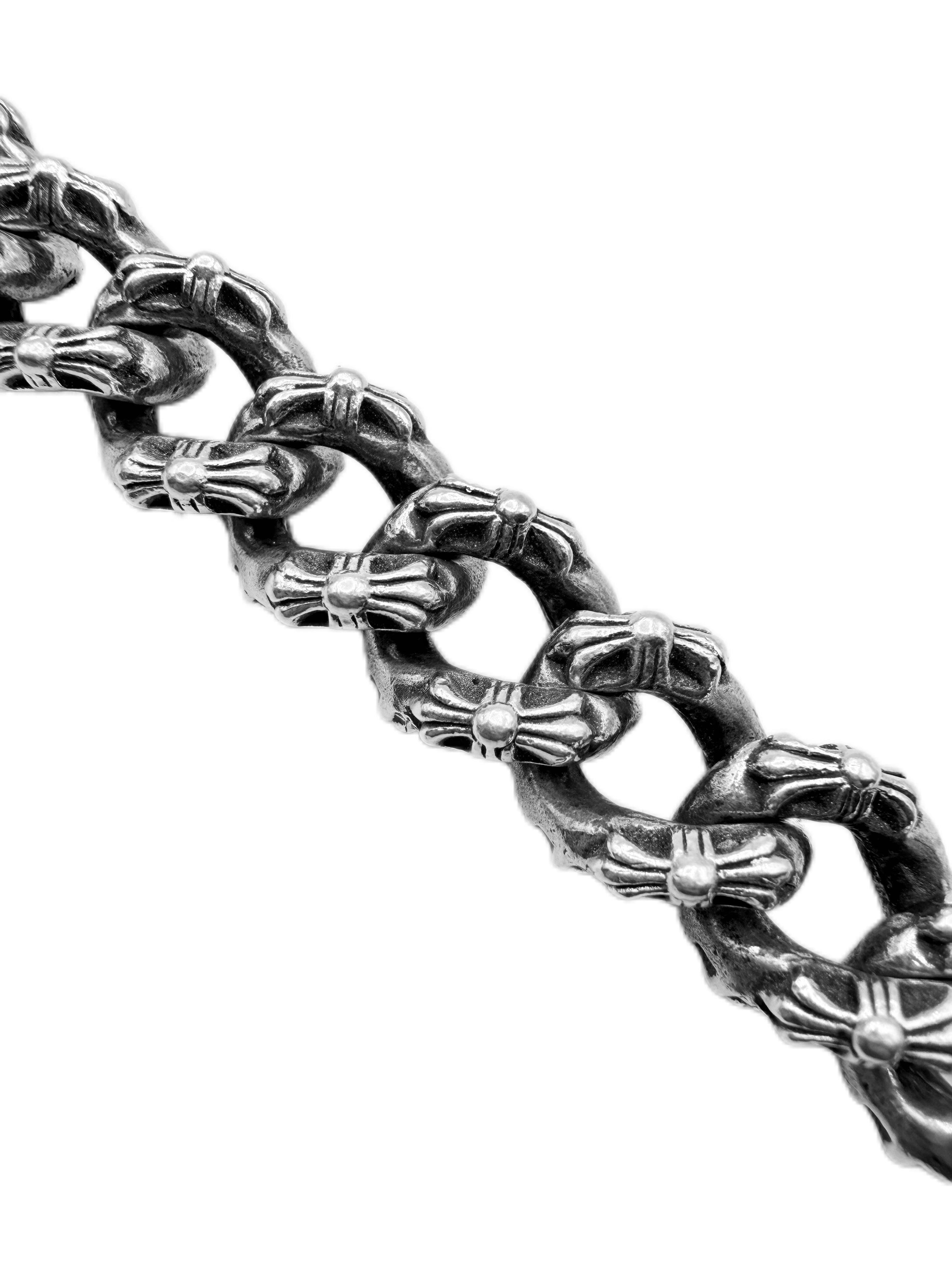 Chrome Hearts Fancy Cuban Link Lobster Clasp Bracelet