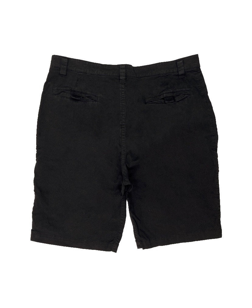 Helmut Lang Aviation Panelled Black Buttoned Cargo Shorts