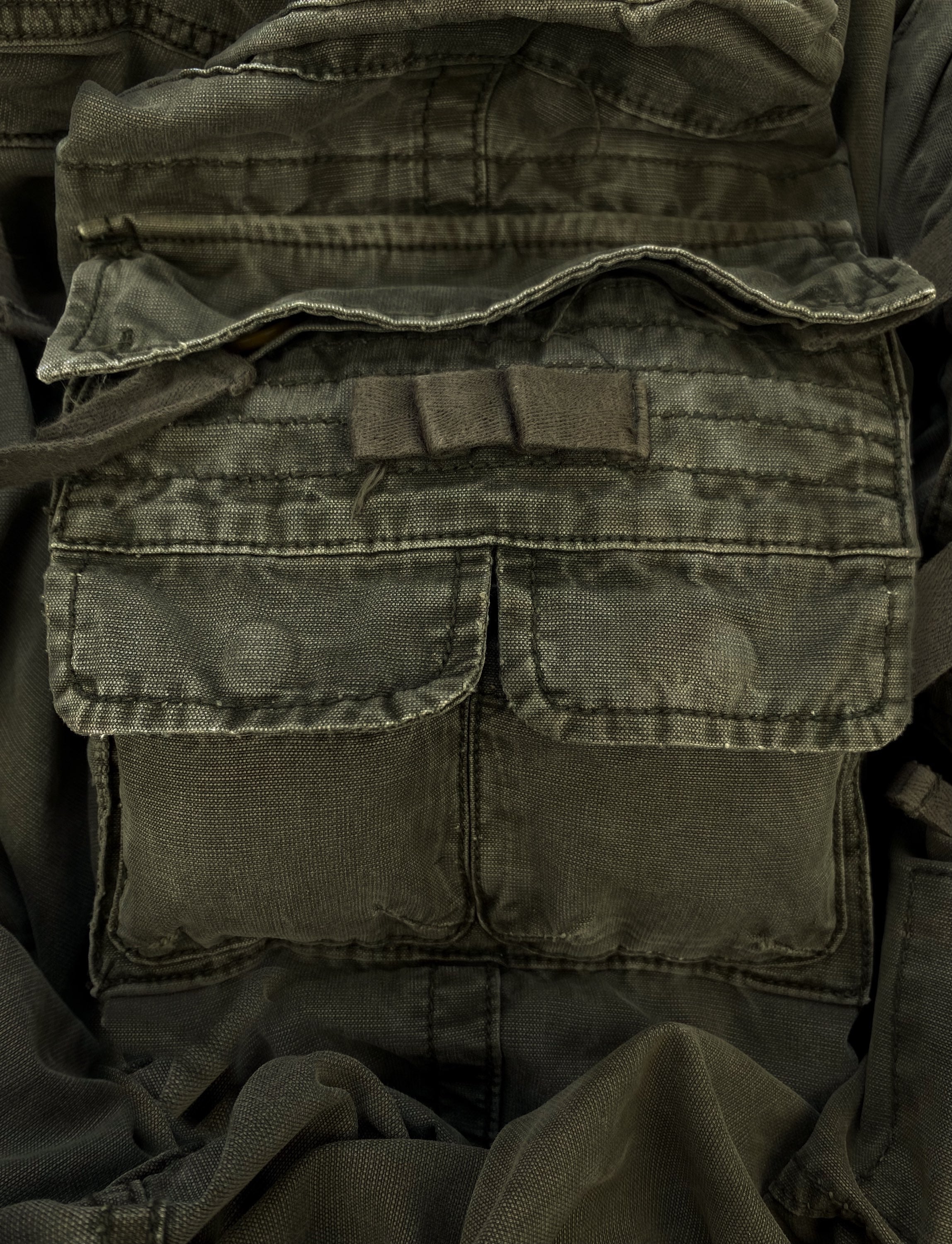 AW05 Dolce & Gabbana Olive 3D Multi Pocket Reinforced Cargo Pants