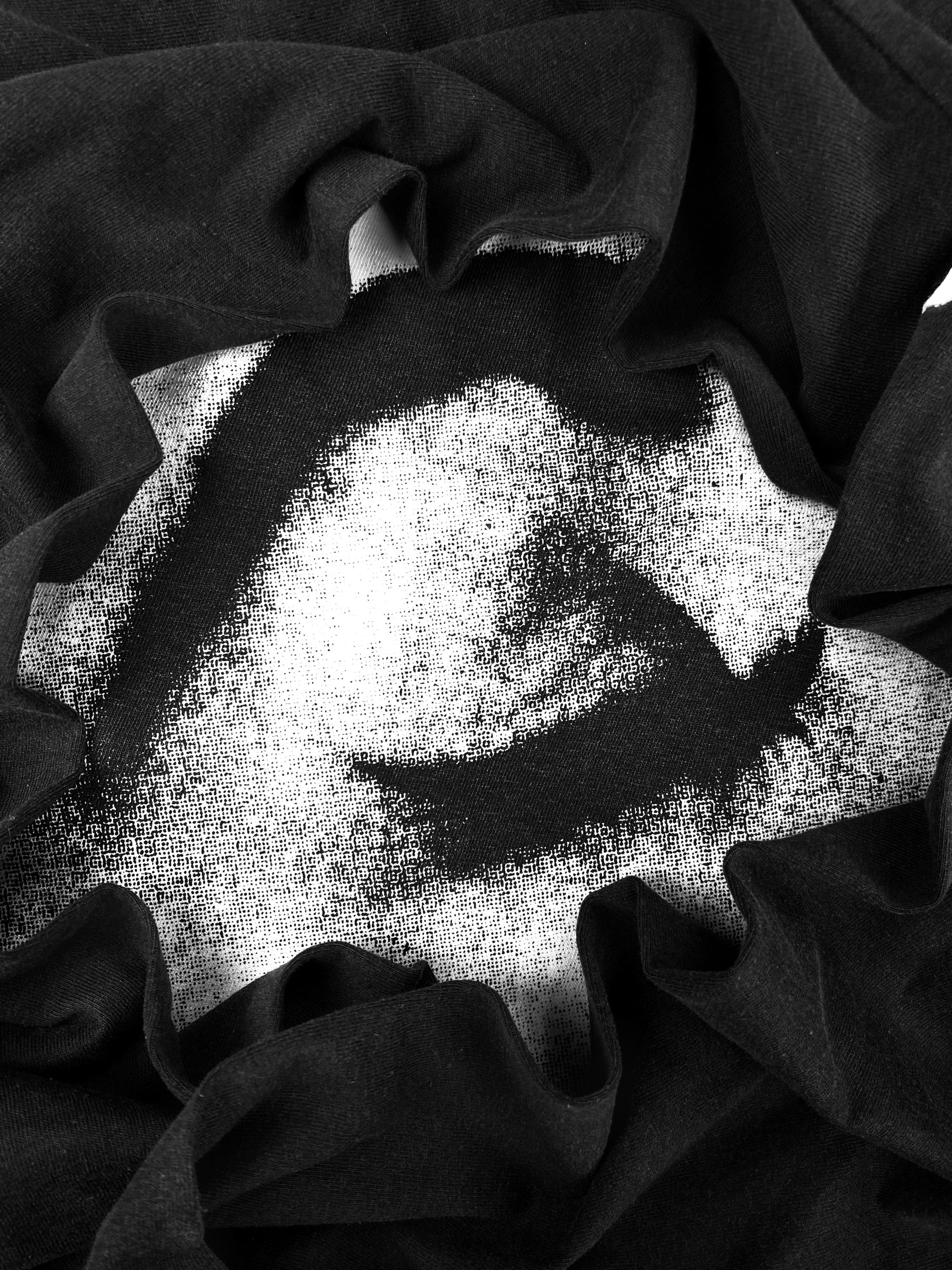 90s Jean Paul Gaultier ‘Kiss’ Negative Face Graphic Turtleneck