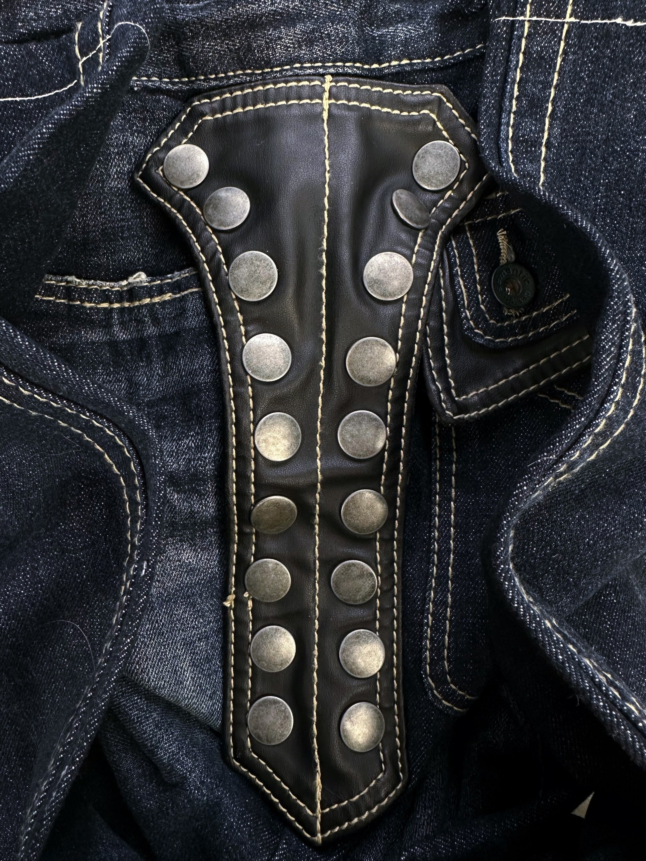 00s Semantic Design Removable Button Snap ‘Armour’ Denim