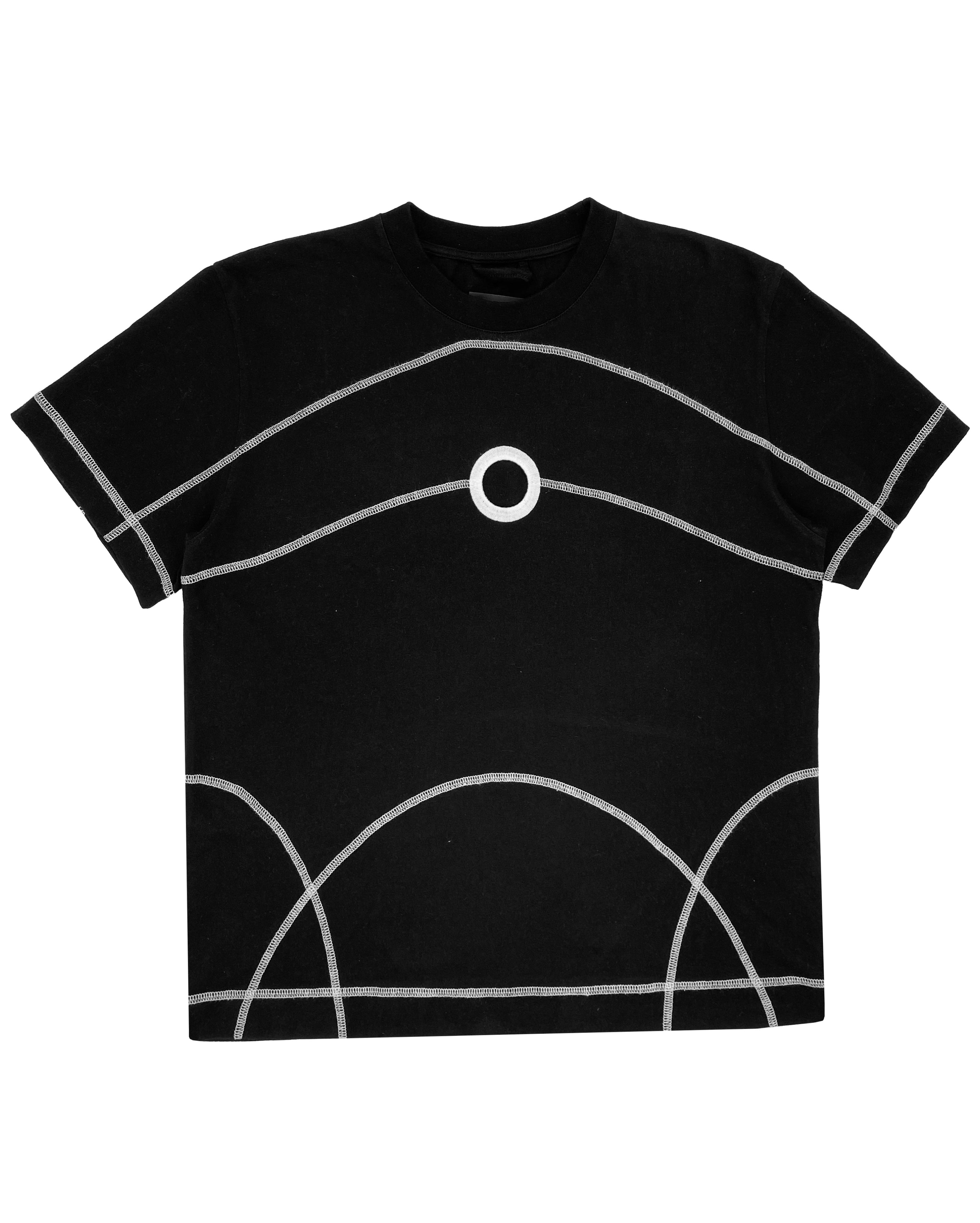 Craig Green Contrast Stitch Embroidered Cut Out T-Shirt