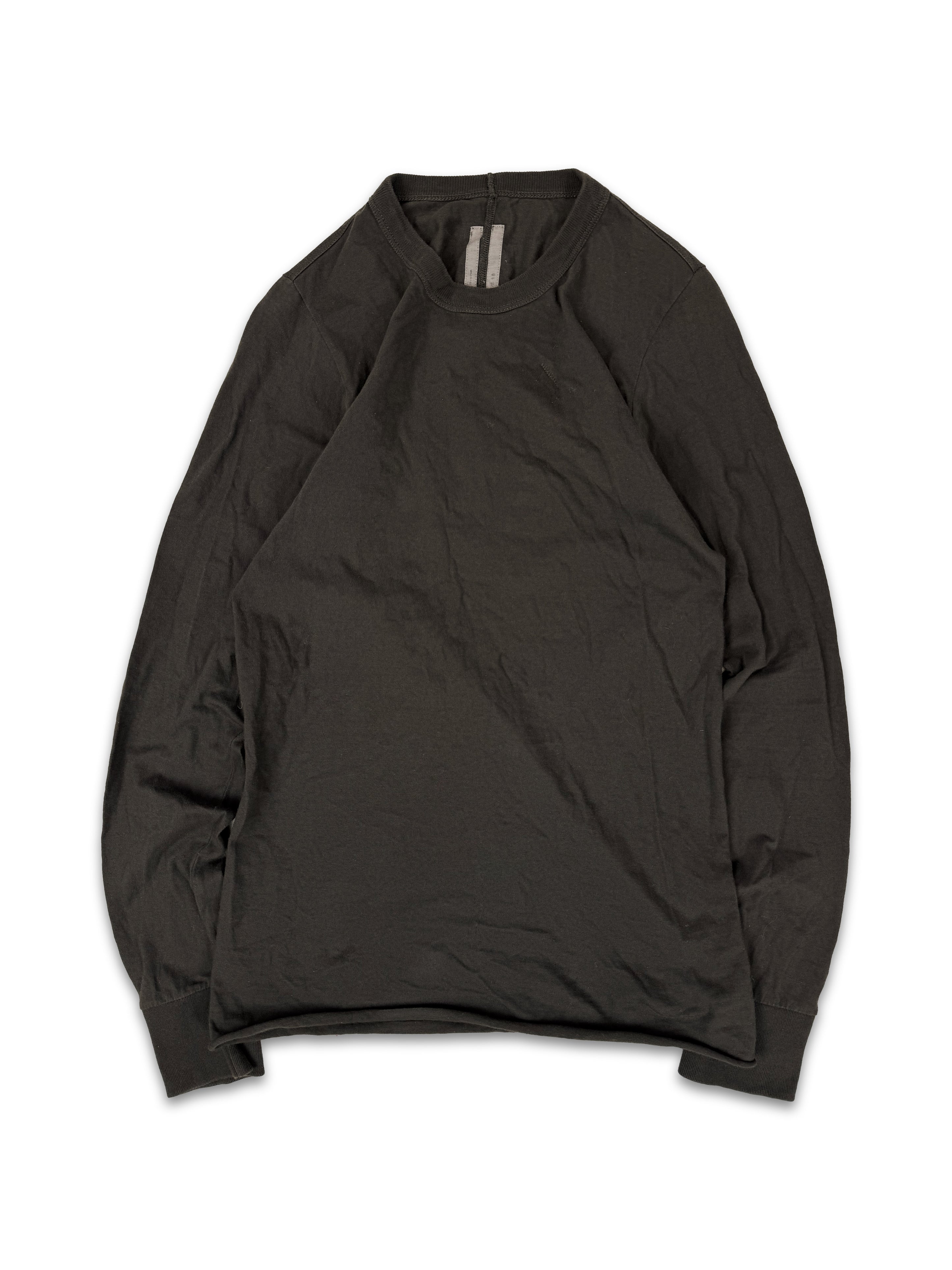 SS18 Rick Owens ‘Dirt’ Skin Fitting Long Sleeve Shirt