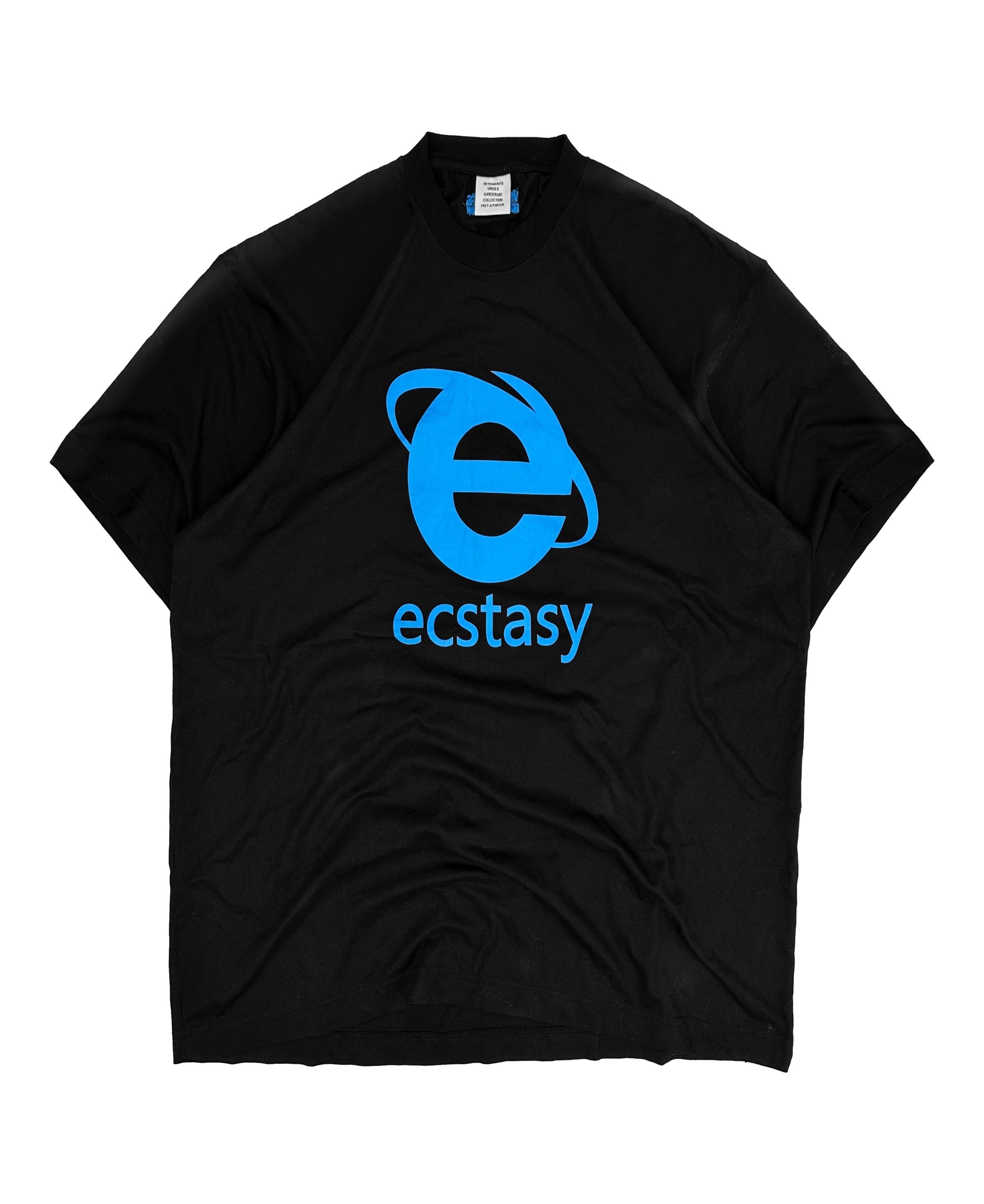 SS20 Vetements ‘Ecstasy’ Logo Oversized Graphic T-Shirt