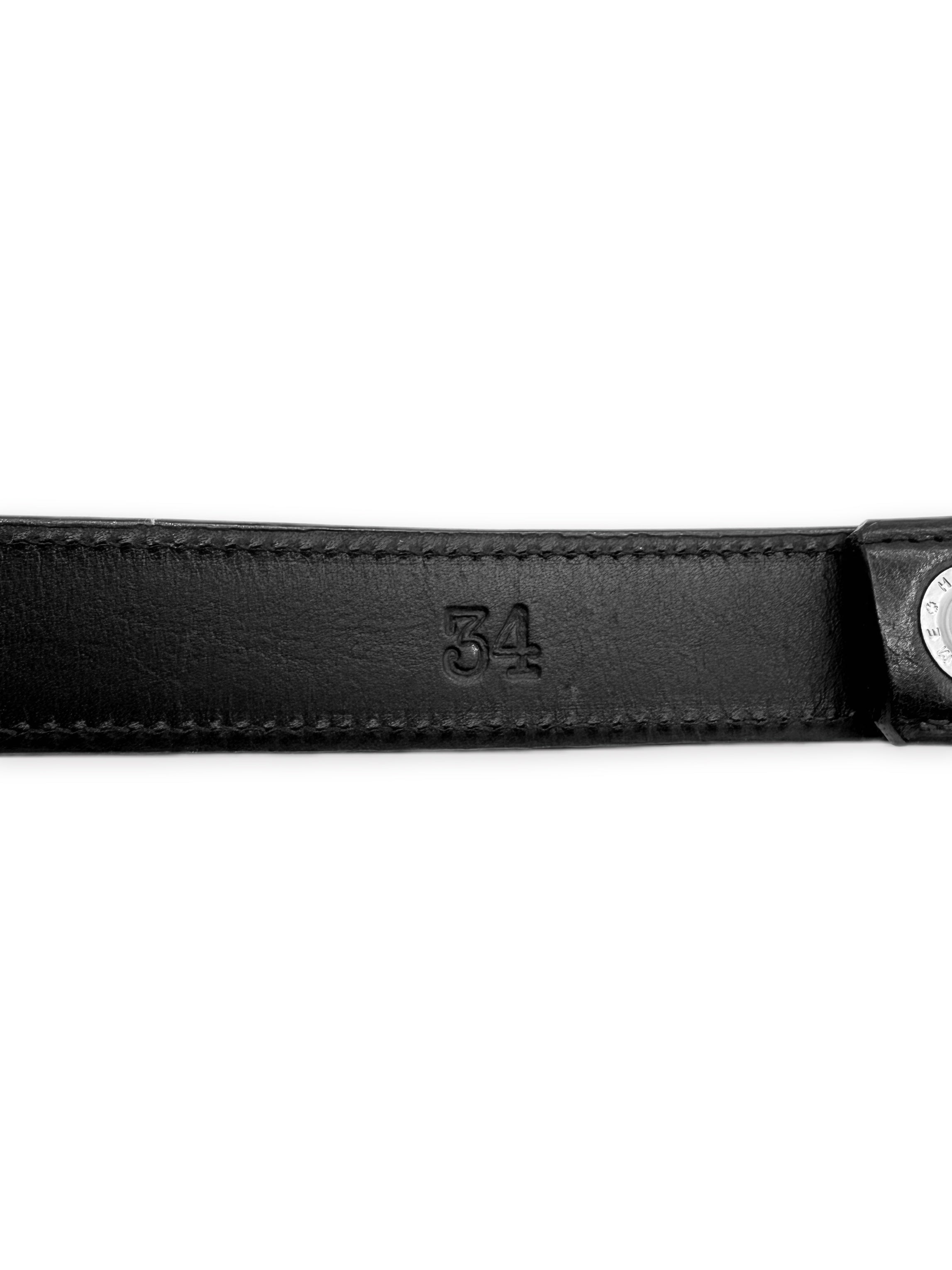 Chrome Hearts 1 inch Black Leather Belt Strap