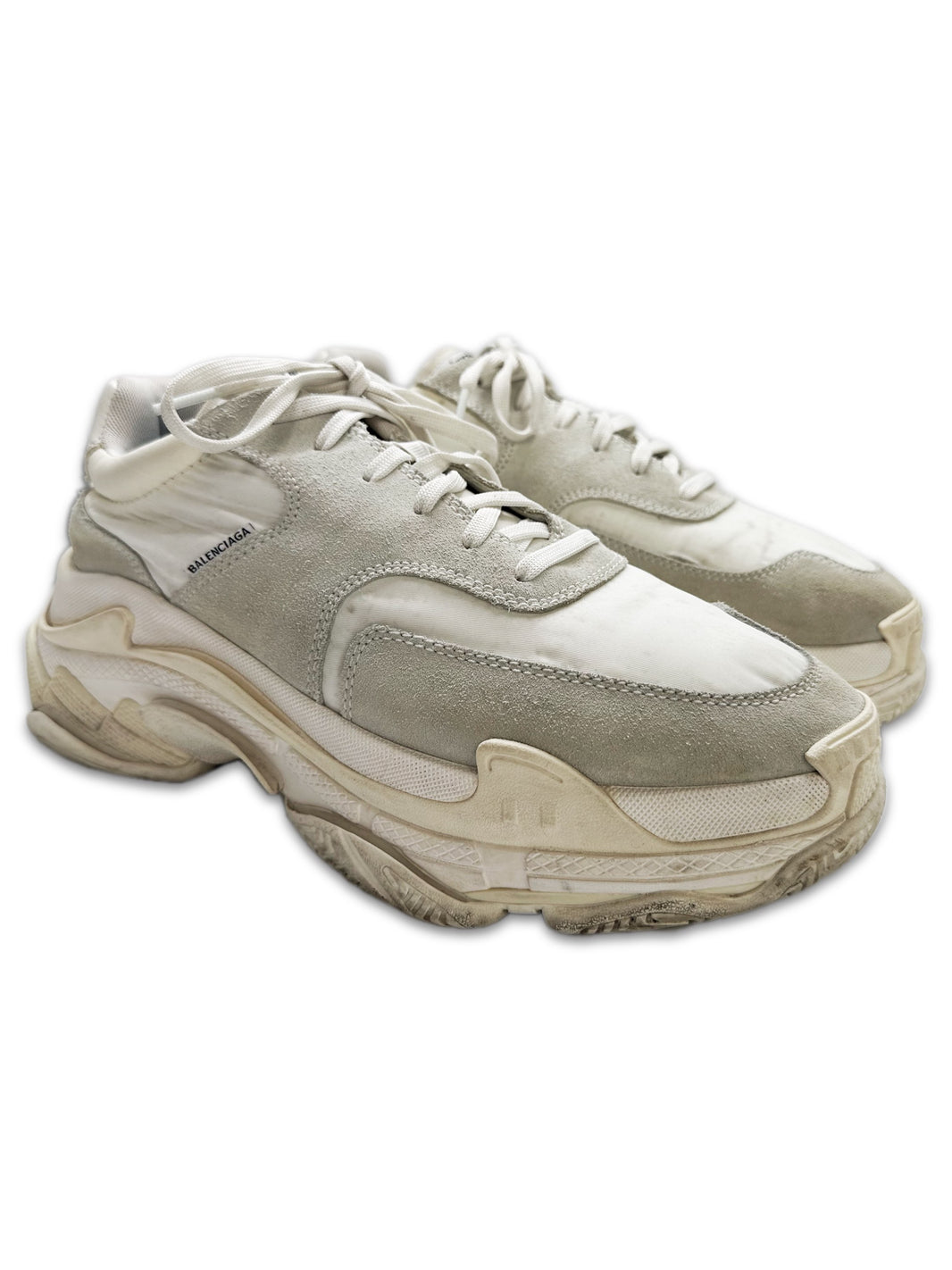 Balenciaga ‘Triple S’ Chunky White Platform Sneakers