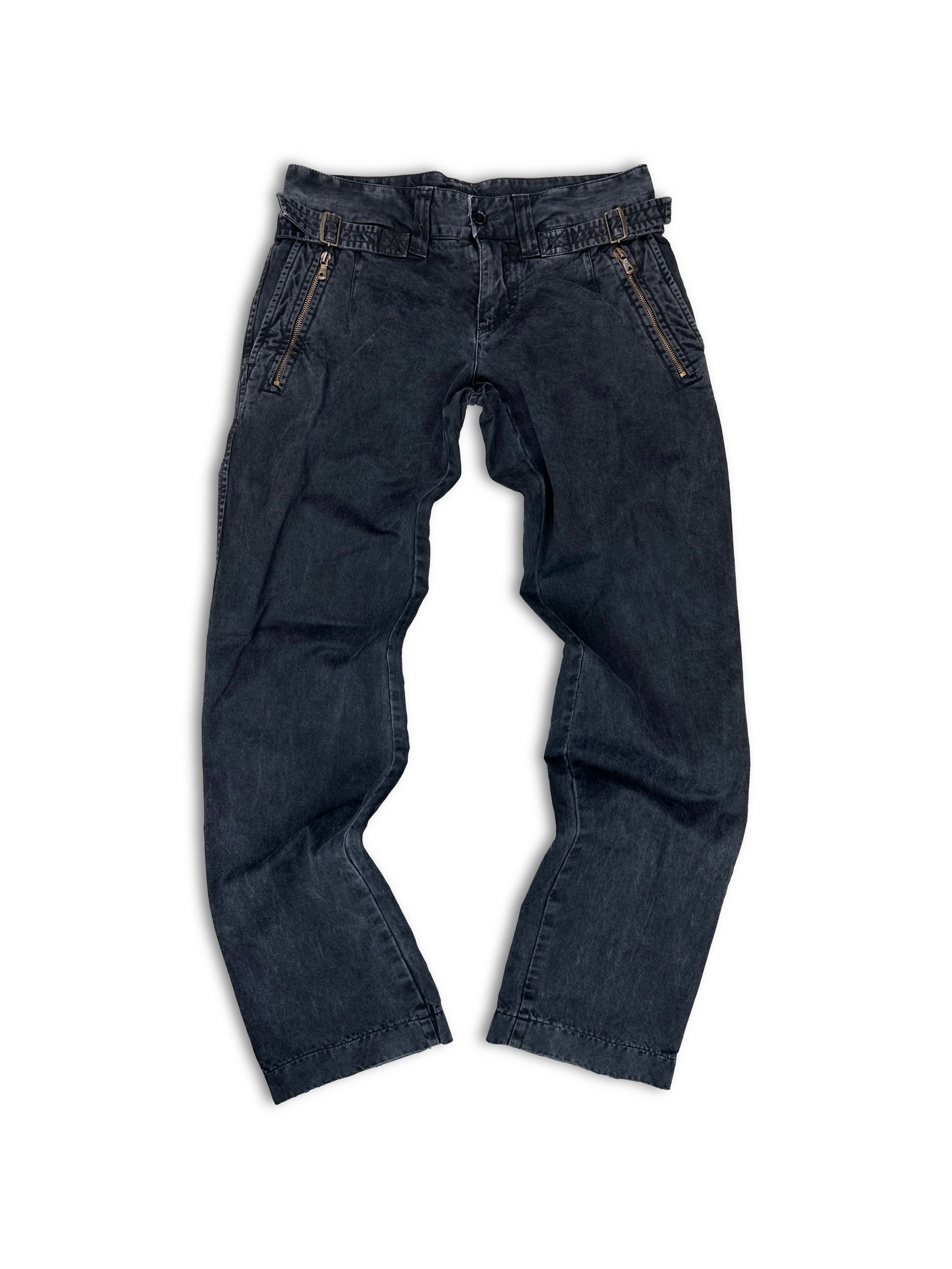 00s Dolce &amp; Gabbana ‘Russian’ Text Spell Out Heavy Weight Pants