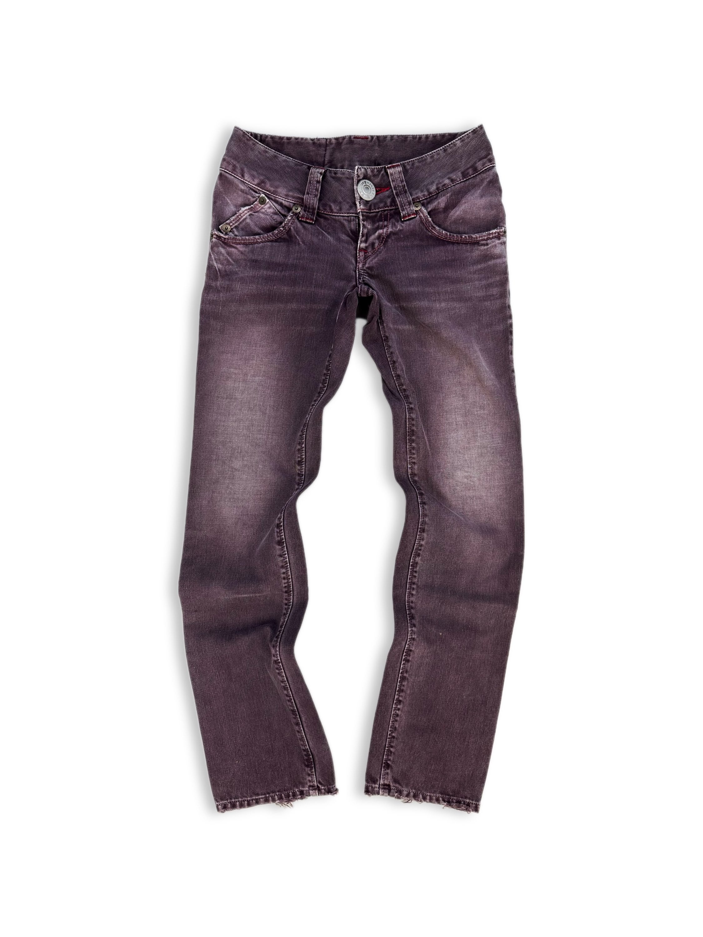00s Hysteric Glamour ‘Big Button’ Burgundy Denim