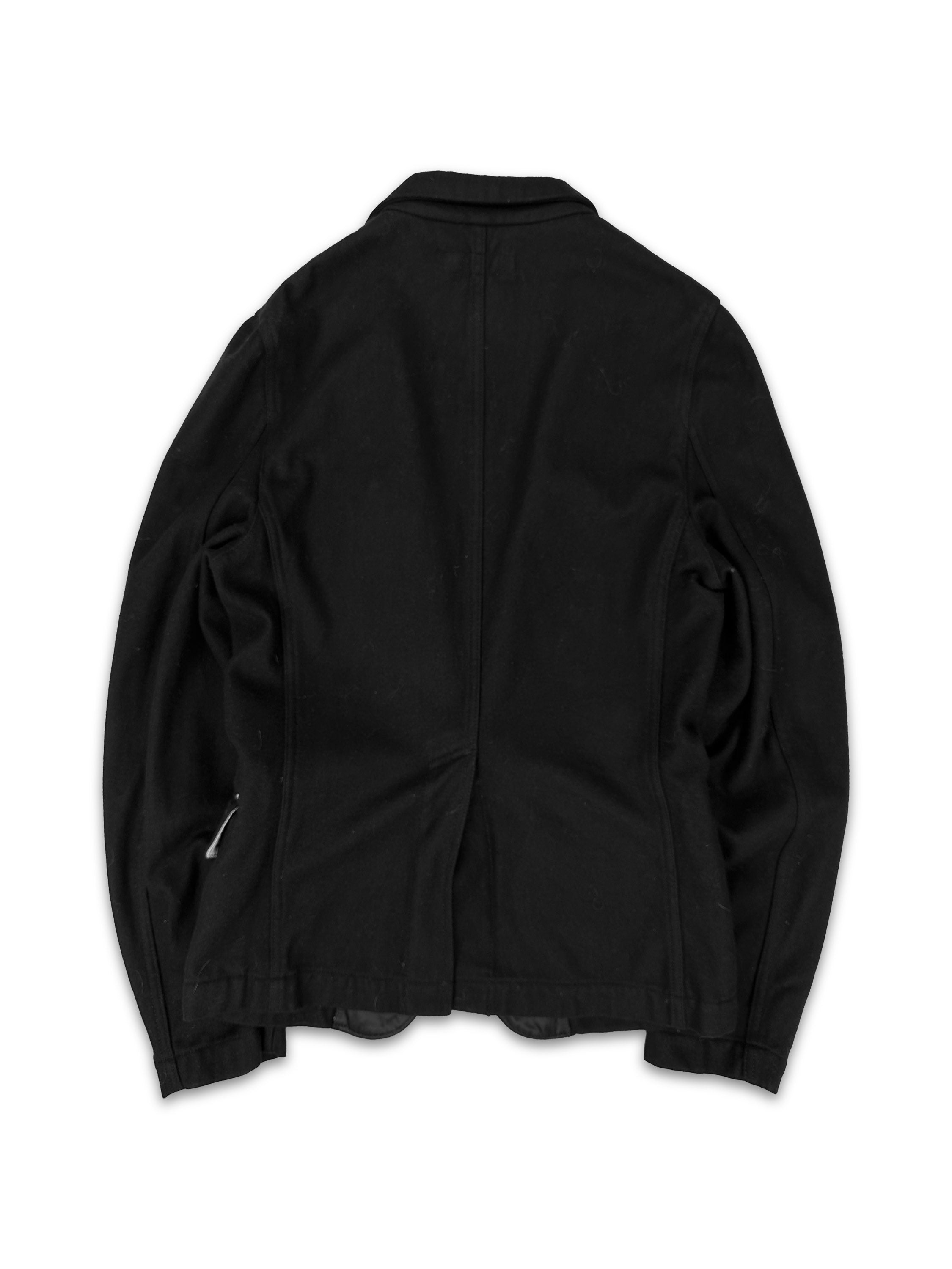 00s Comme des Garçons SHIRT Black Double Breasted Blazer Jacket